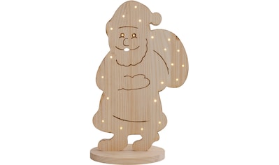 LED Dekoobjekt »Santa klein, Weihnachtsdeko aus Holz«