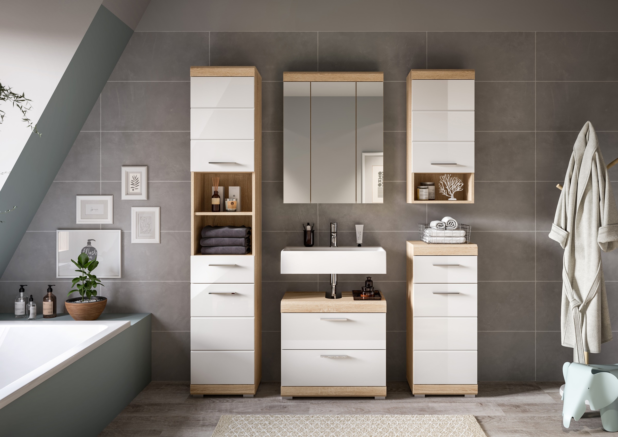 INOSIGN Badmöbel-Set "Siena, 5 teilig, bestehend aus:" Set, TOPSELLER, 5 St günstig online kaufen