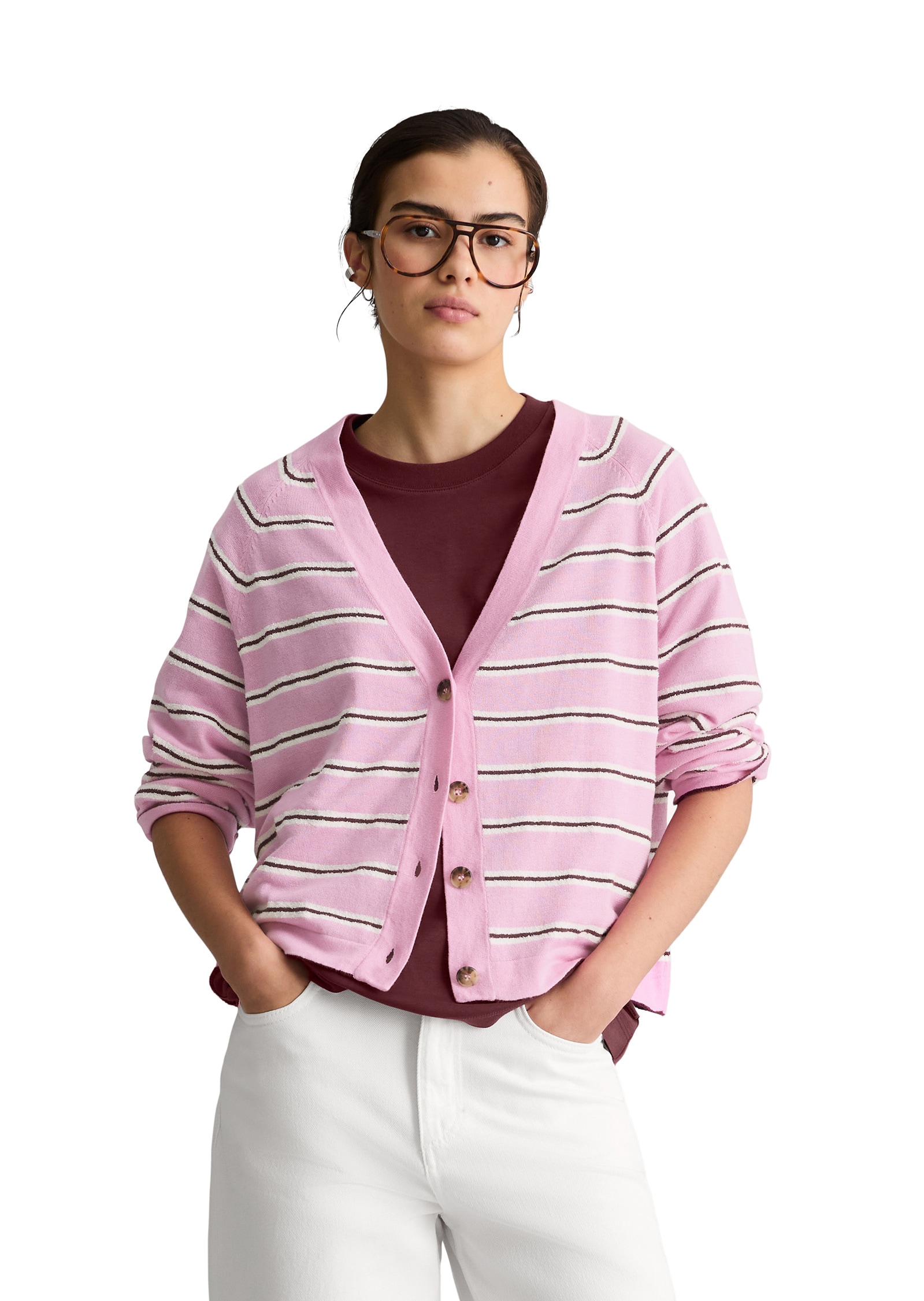 Marc OPolo DENIM Cardigan "aus Organic-Cotton-Modal-Mix" günstig online kaufen