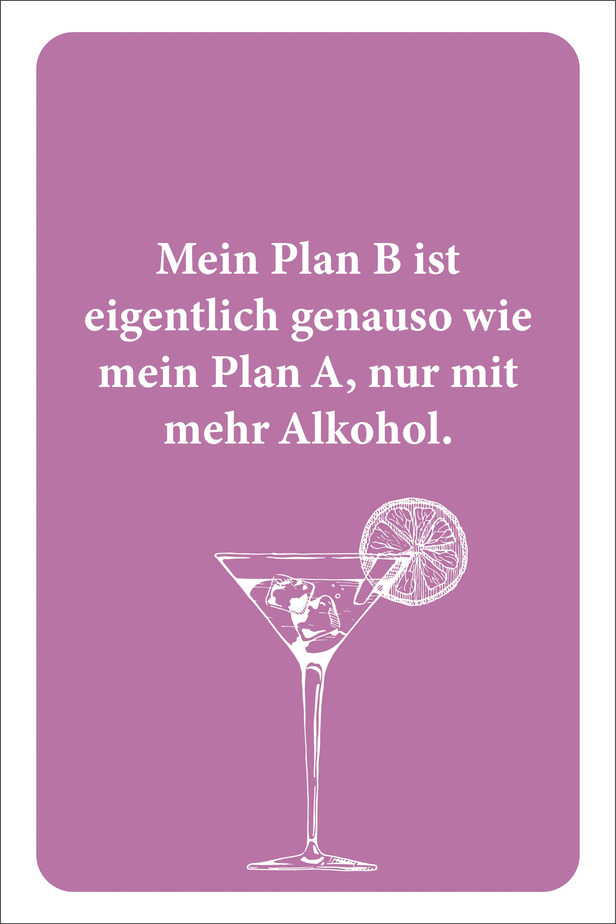 queence Metallbild "Plan B", Schriftzüge-Schriftzug-Getränke, (1 St.), Stah günstig online kaufen