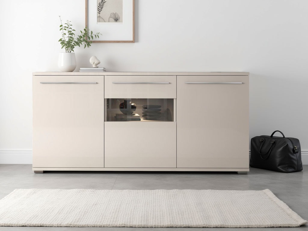 OTTO home Kommode "Piano" (H/B/T): 84,6/150/45,2cm, Hochglanz UV lackiert, günstig online kaufen