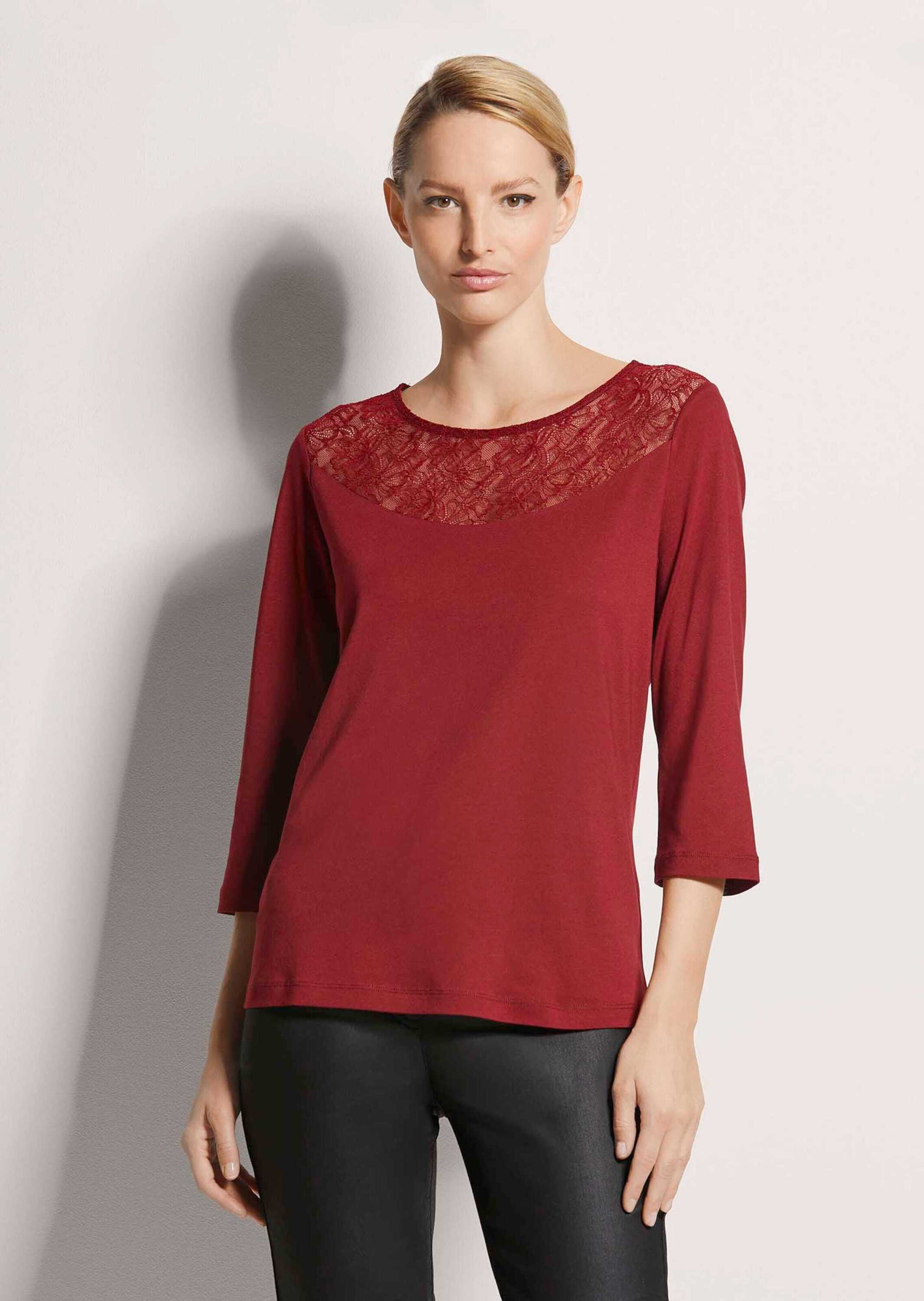 Thumbnail - MADELEINE Kurzarmshirt "Shirt mit Spitze Rundhals-Shirt mit Spitze"