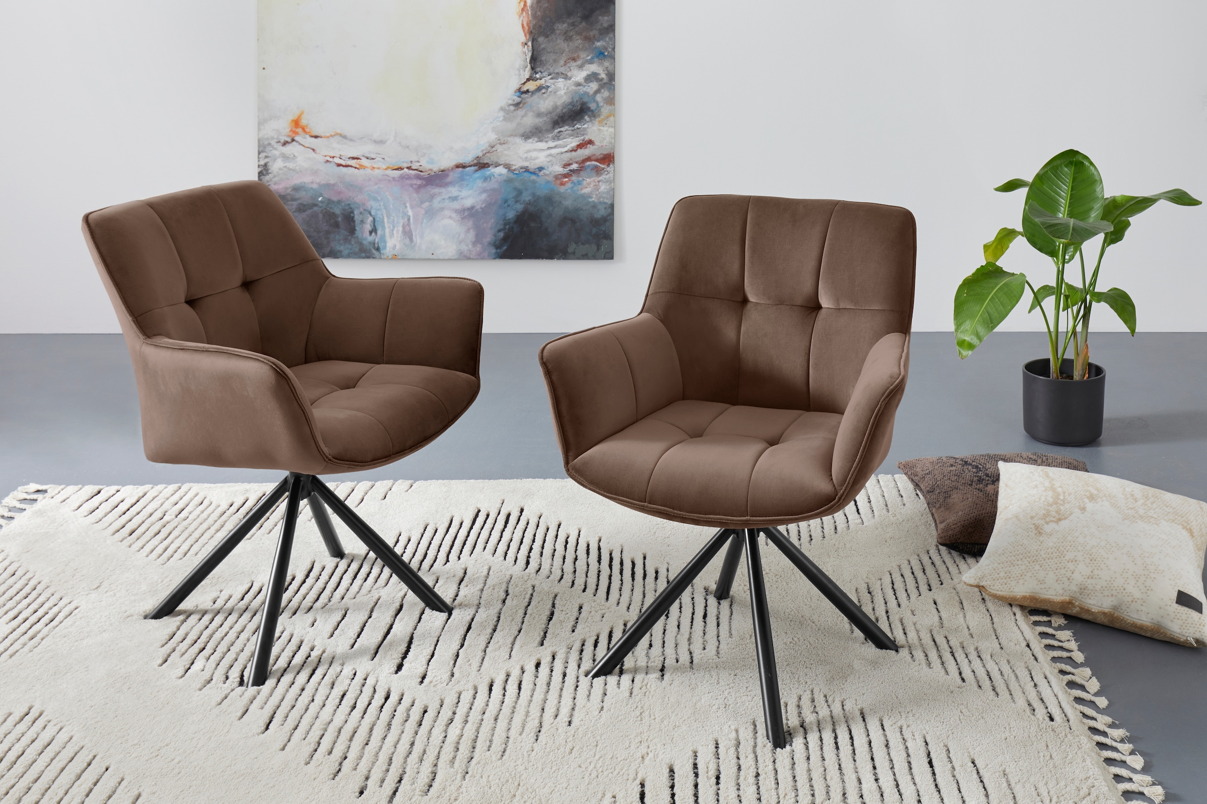 OTTO home Drehstuhl "Lika, TOPSELLER, OTTOs Choice" () 2er Set, 360 Grad Dr günstig online kaufen