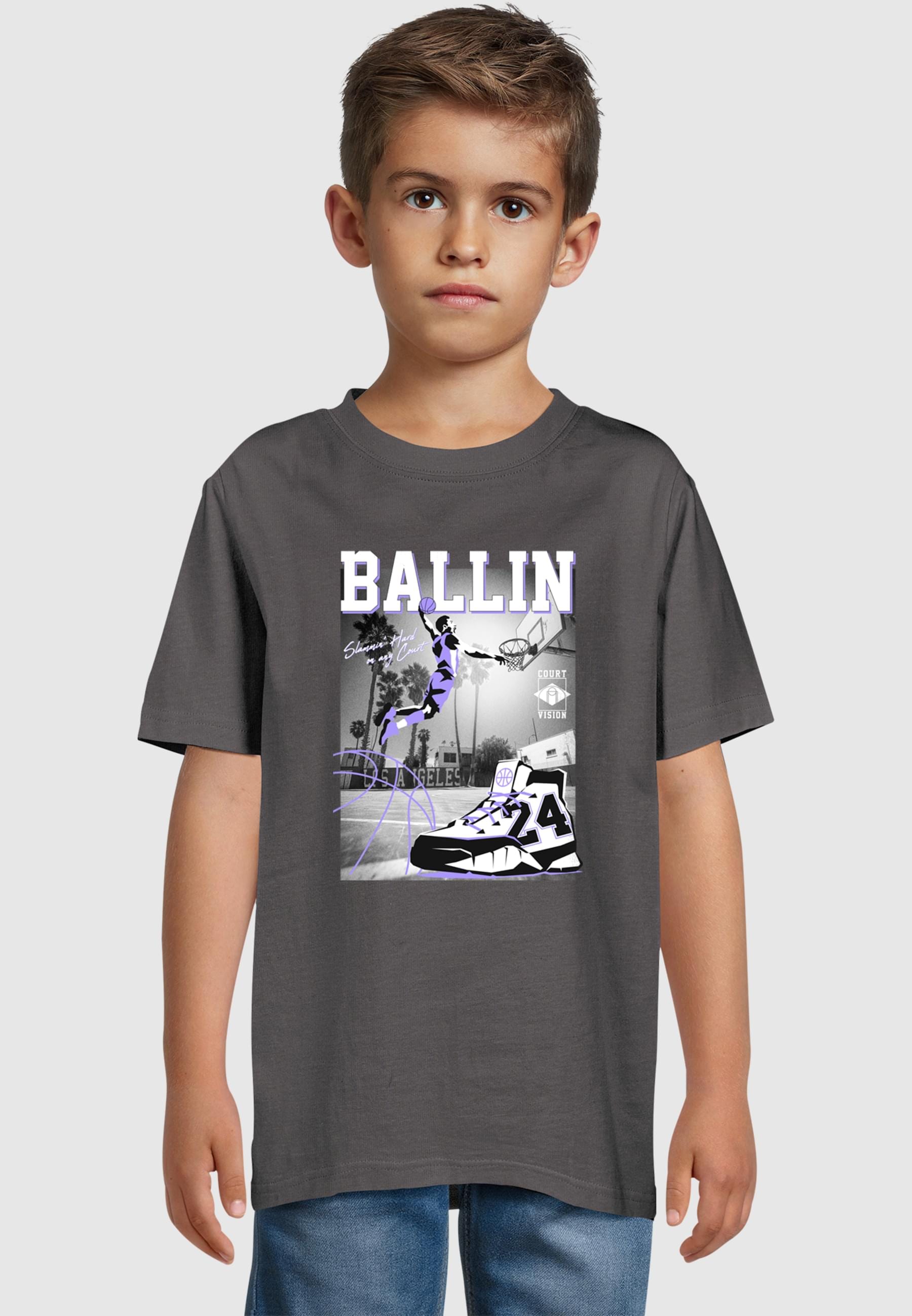 MisterTee T-Shirt »MisterTee Kids Ballin Hard Tee«, (1 tlg.)