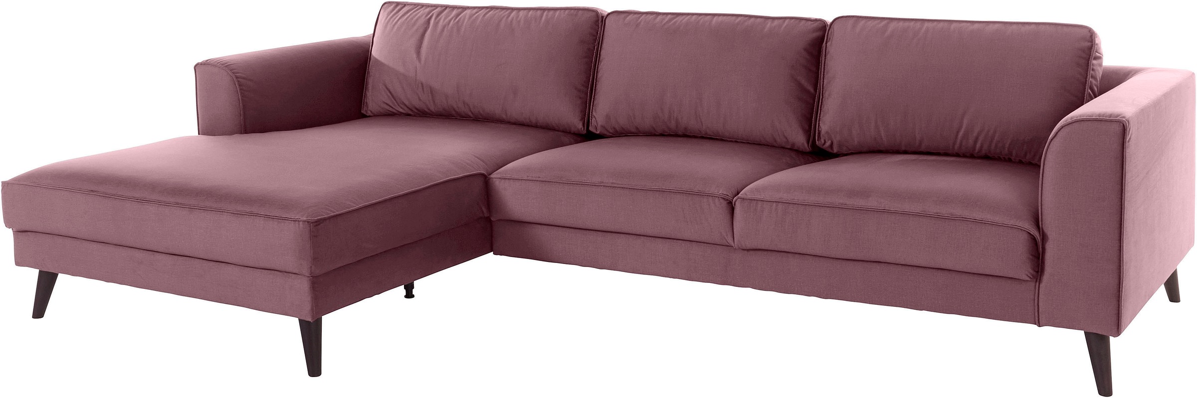 Thumbnail - Home affaire Ecksofa "Lumber Jack, elegant und bequem, Breite 280, hoher Fuß, L-Form" in moderner Optik