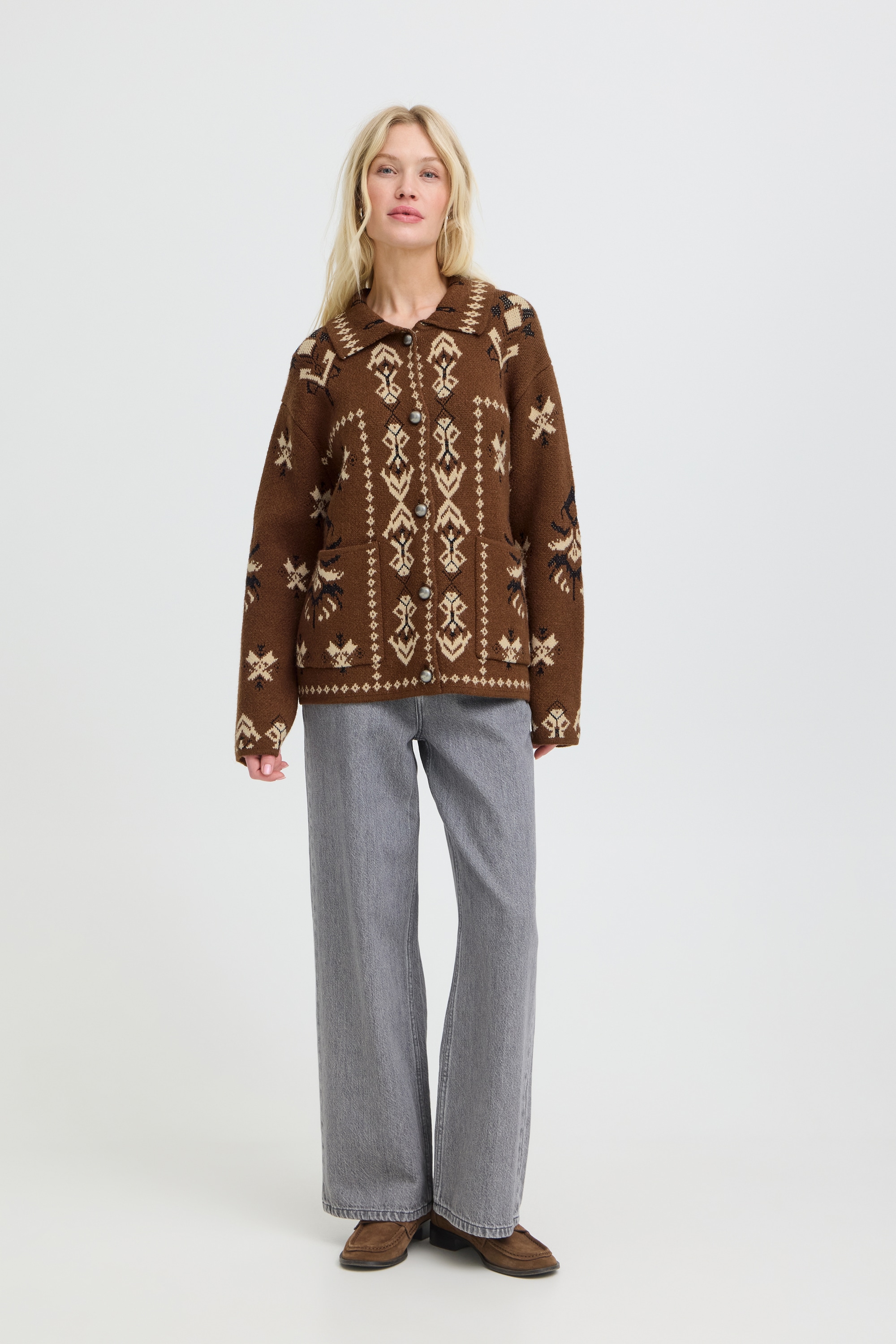 b.young Strickjacke »Damen Langarm BYORLI«