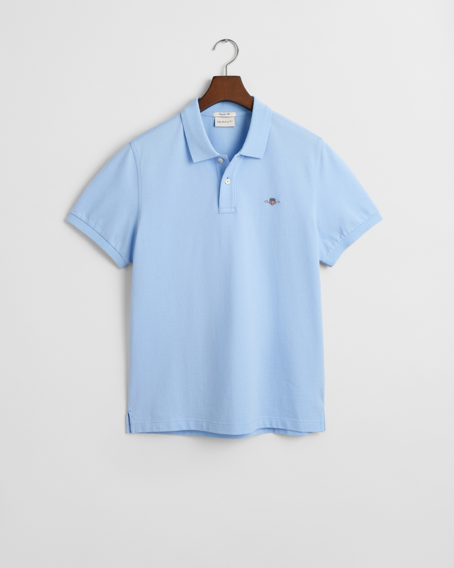 Gant Poloshirt »REG SHIELD SS PIQUE POLO« mit Logo und Flachstrickkragen 100% Baumwolle Pique