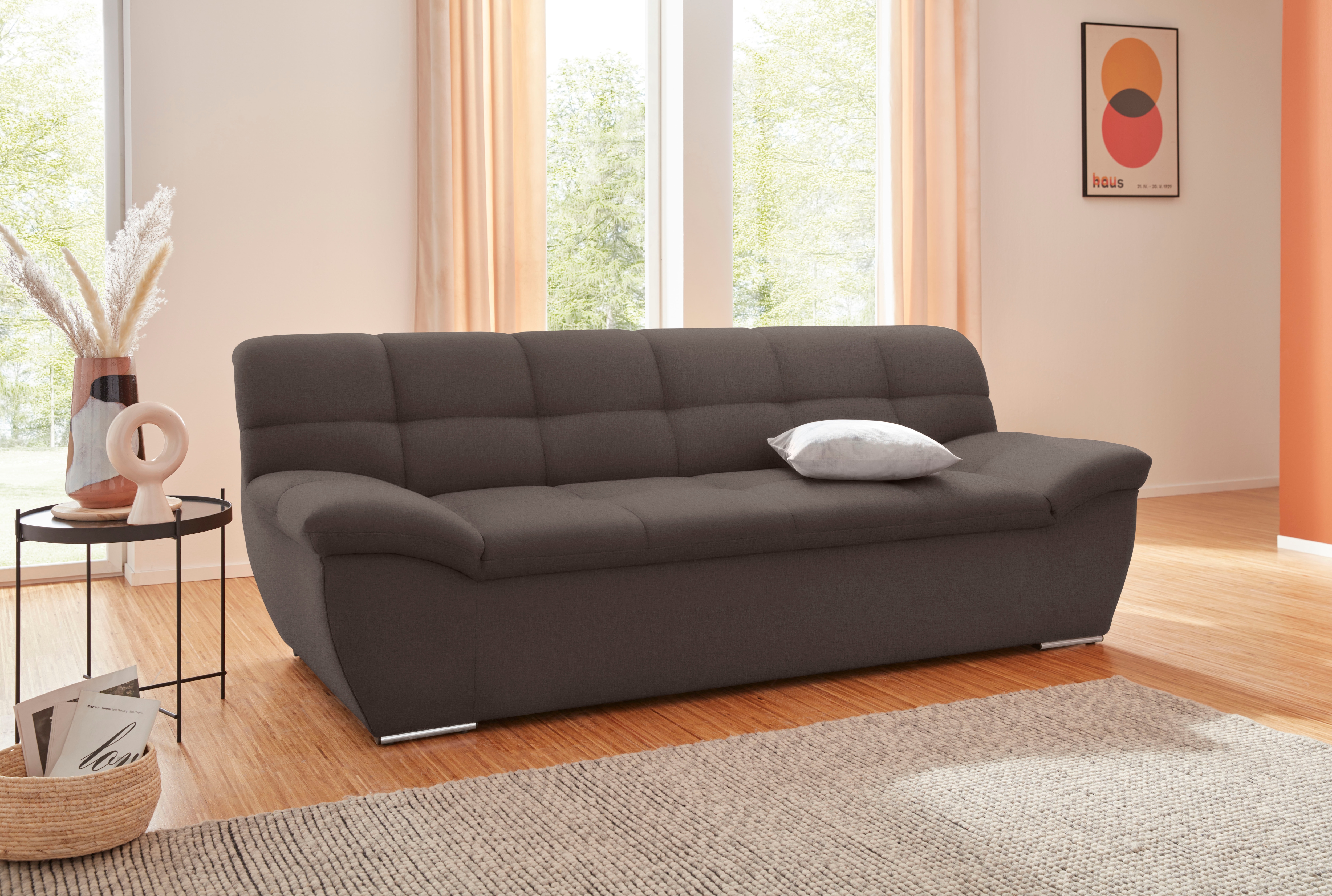 DOMO collection 2-Sitzer "Lagoa, moderne Sitzheftung, bequem & komfortabel, Breite 211cm" frei im Raum stellbar, in großer Farbauswahl