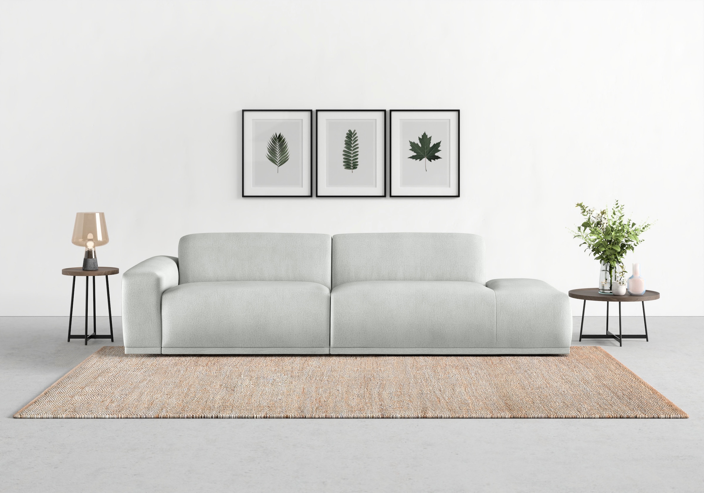 TRENDMANUFAKTUR Big-Sofa "Braga, mit hochwertigem Kaltschaum, Megasofa, in Cord erhältlich", modernes Big-Sofa, Couch mi