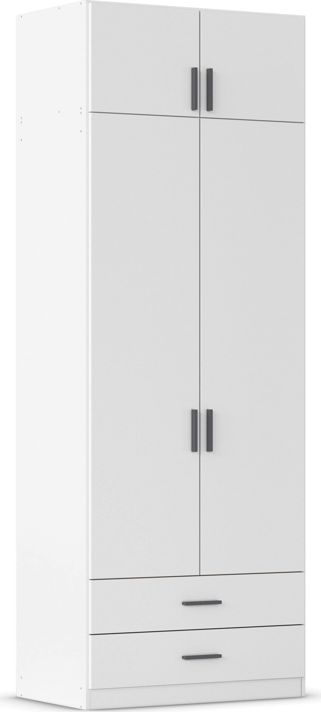 rauch "Schrank Garderobe Wäscheschrank GAMMA in 4 Breiten 91-226 cm" 3 verschiedene Ausstattungen BASIC/CLASSIC/PREMIUM (inkl. SOFT-CLOSE), mit Schubladen und Schrankaufsatz, schlichtes Design MADE IN GERMANY