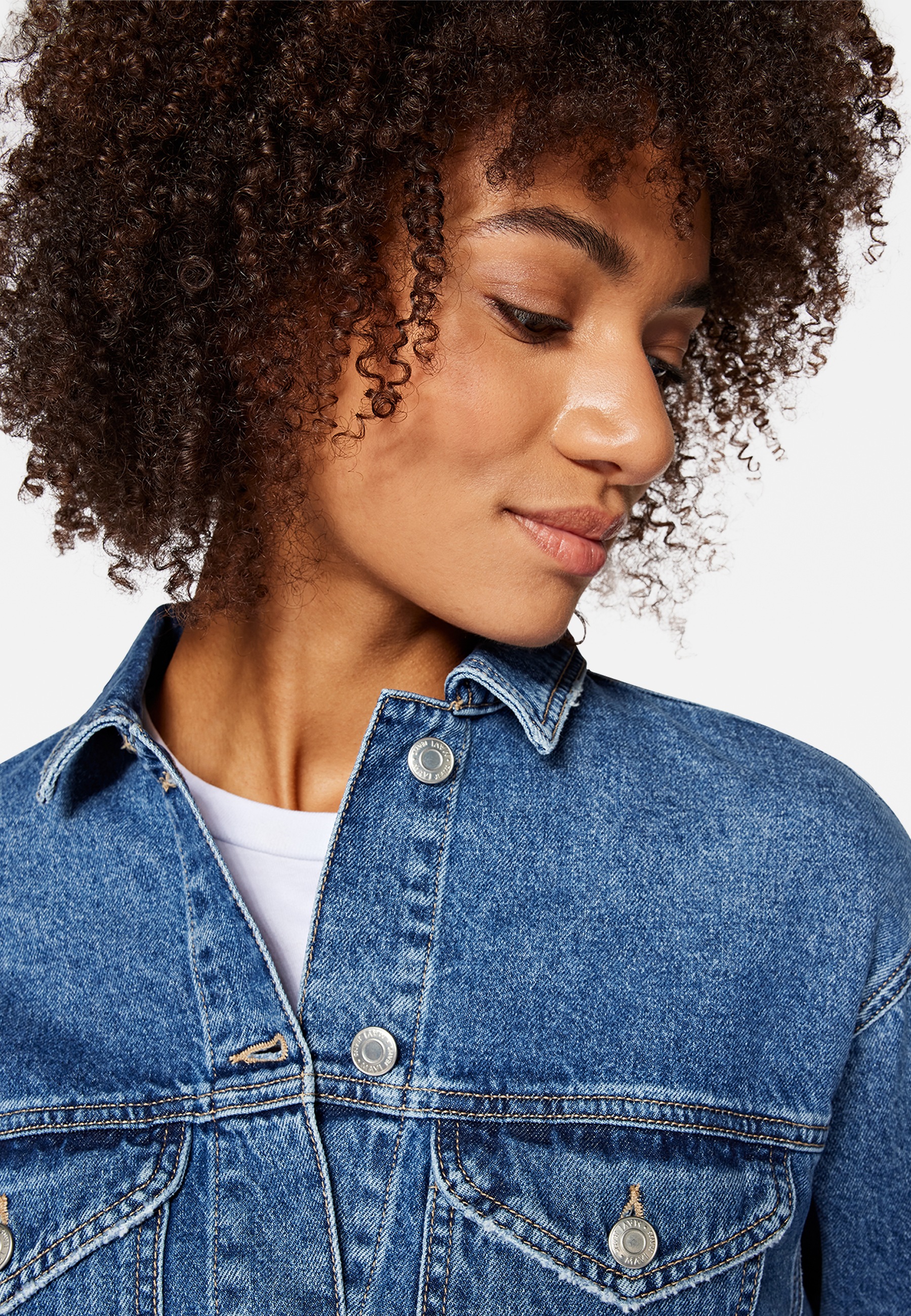 Mavi Jeansjacke »ROSA«, ohne Kapuze, Tailliert geschnitten