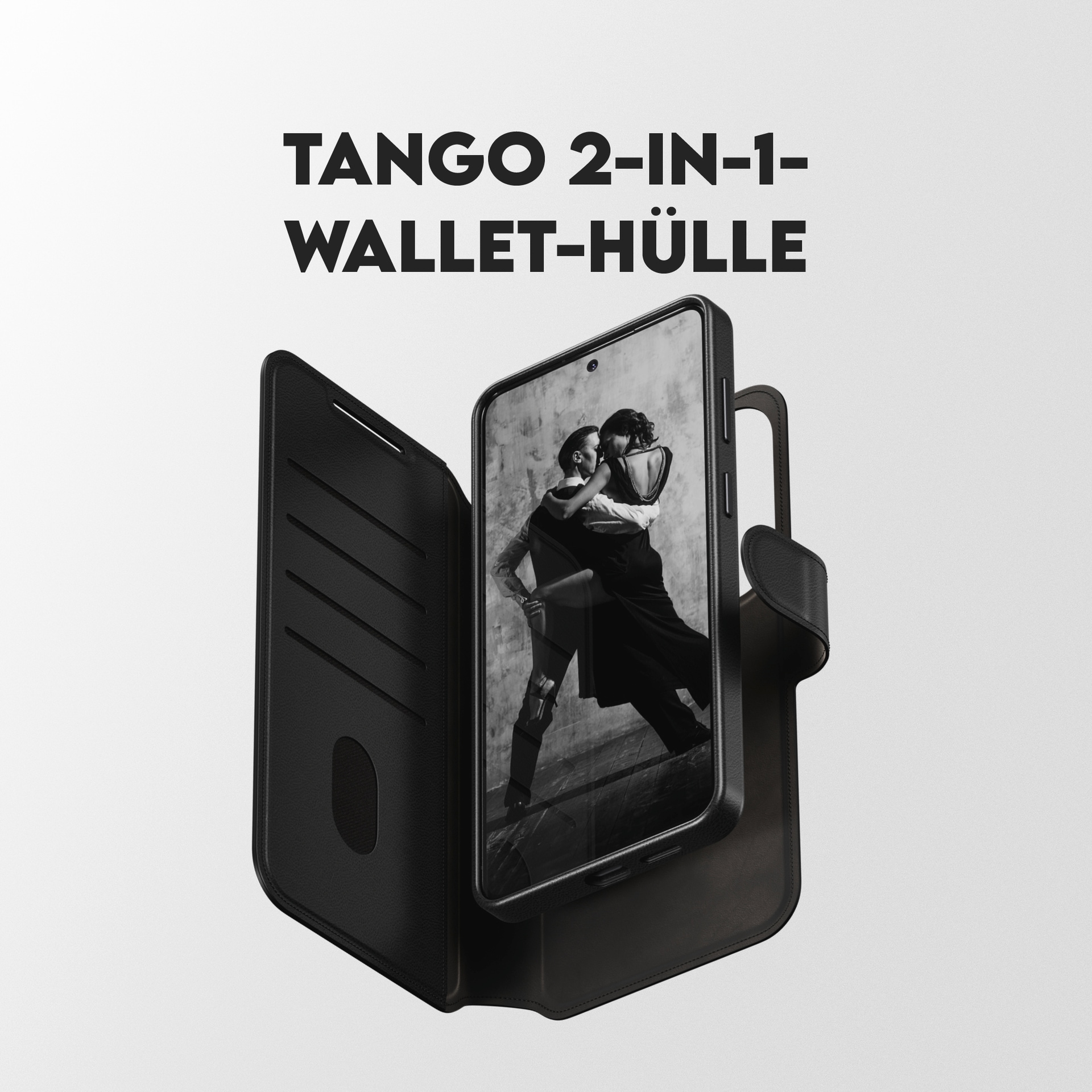 CARE by PanzerGlass Handyhülle »Tango 2-in-1 Wallet Case mit Qi für Samsung Galaxy S26 Ultra« Samsung Galaxy S26 Ultra Backcover, Schutzhülle, Handyschutzhülle, Case, Schutzcase, stoßfest