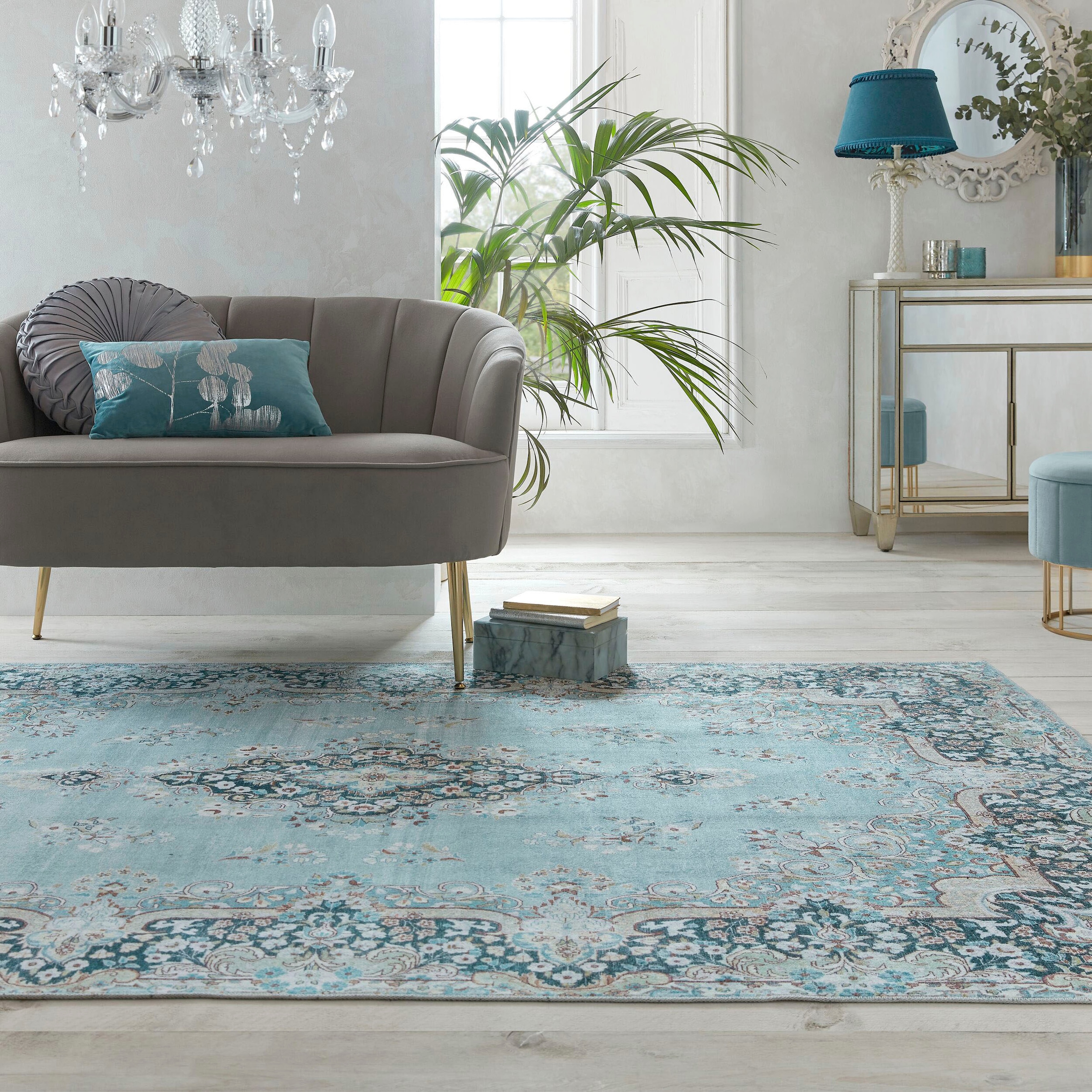 FLAIR RUGS waschbar bestellen Design, »Colby«, Vintage | Optik, Teppich rechteckig, Orient- fußbodenheizungsgeeignet, BAUR