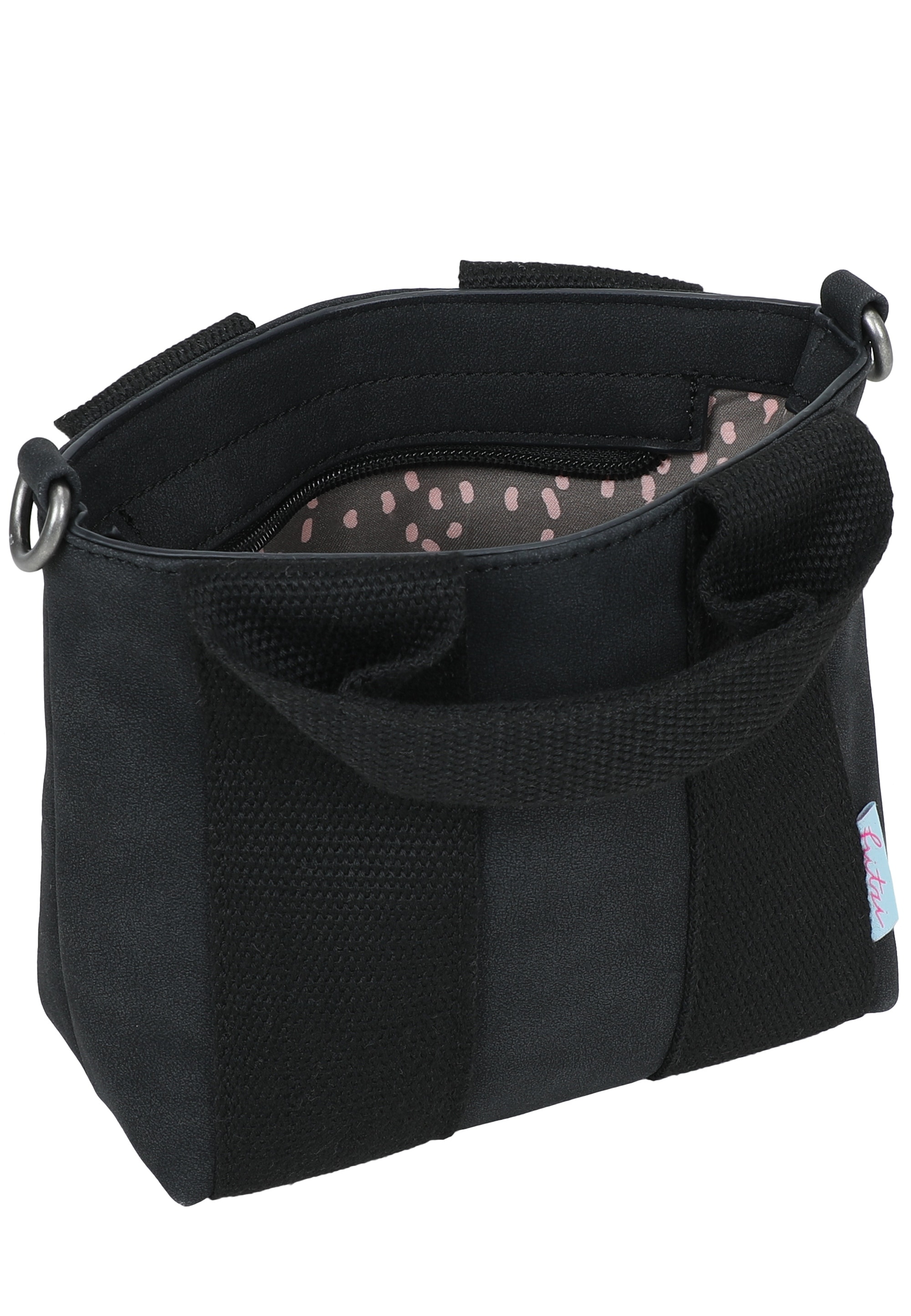 Fritzi aus Preußen Schultertasche »Fritzi Bini Jive Blackini« mit breiten Webbing-Schulterriemen