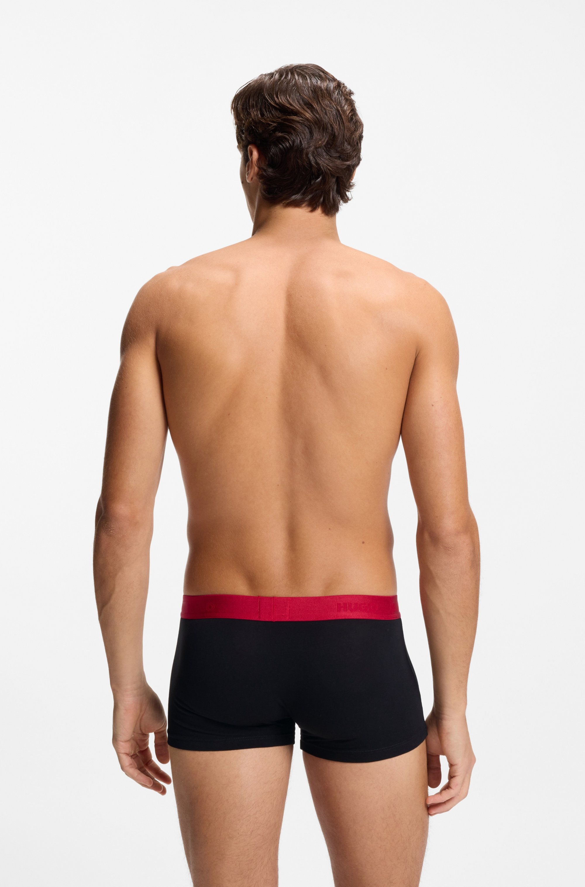 HUGO Underwear »TRUNK TRIPLET PACK« Packung, 3 Stk. mit Logoschriftzug auf dem Bund