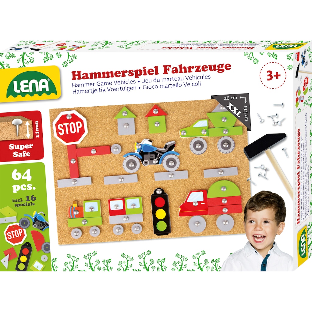 Lena® Spiel »Hammerspiel Fahrzeuge«