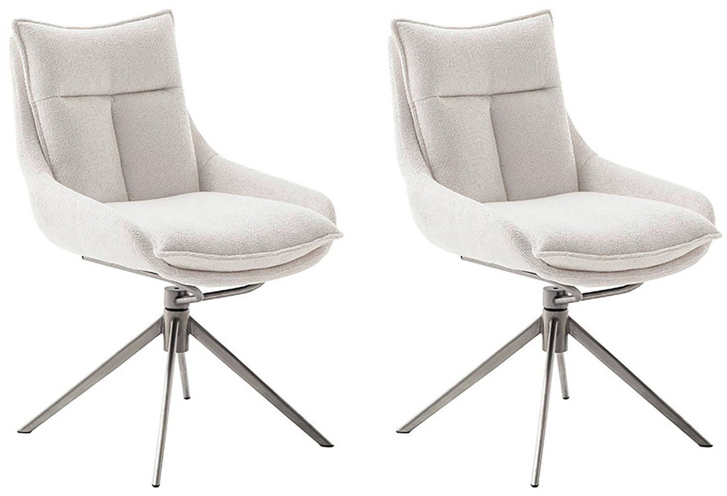 MCA furniture Esszimmerstuhl "PARKER", Strukturstoff, (2er-Set), drehbar 36 günstig online kaufen