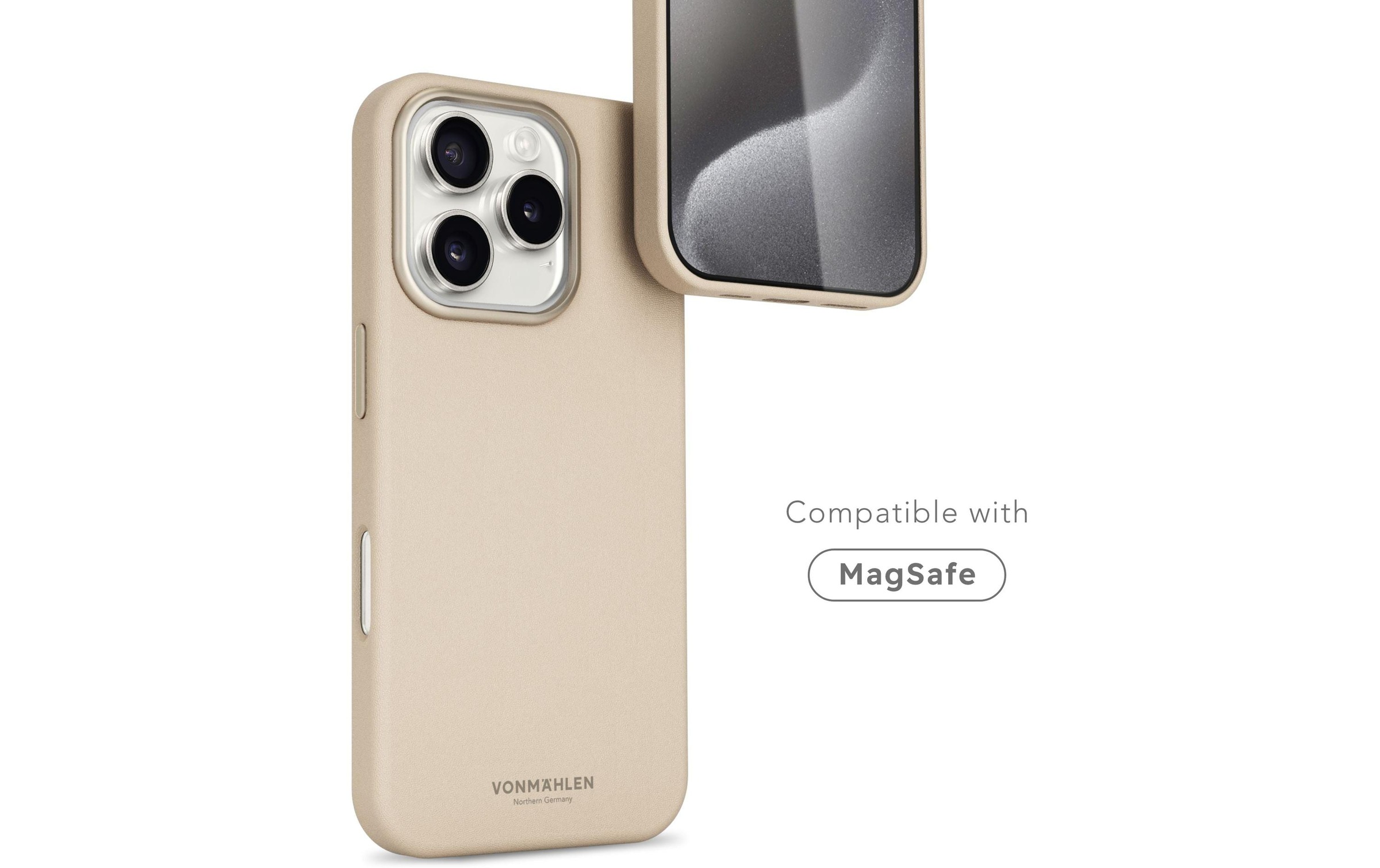 VONMÄHLEN Backcover »Like Leather iPhone 16 Pro Max« Apple iPhone 16 Pro Max