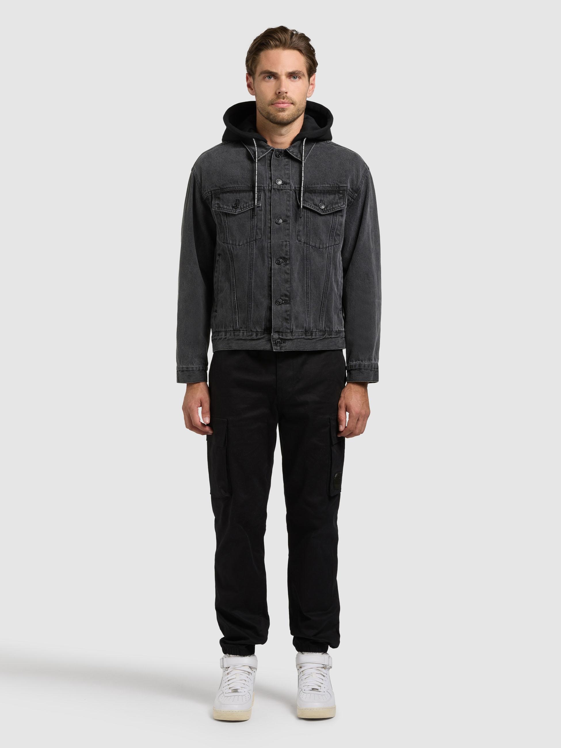 khujo Jeansjacke »Jokin« mit Kapuze Herren Denim-Jacke mit Sweat-Kapuze