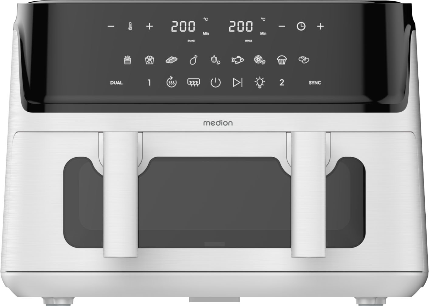 Medion Heißluftfritteuse "MD 100057" 3040 W Volumen (gesamt): 10,8 L