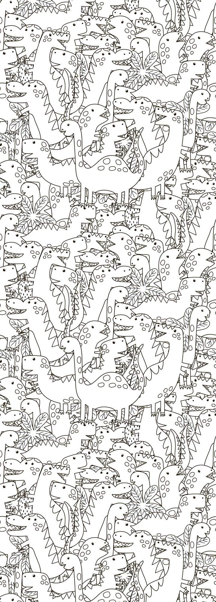 queence Wandsticker "Dinosaurier" DIY-Wandsticker zum Bemalen günstig online kaufen