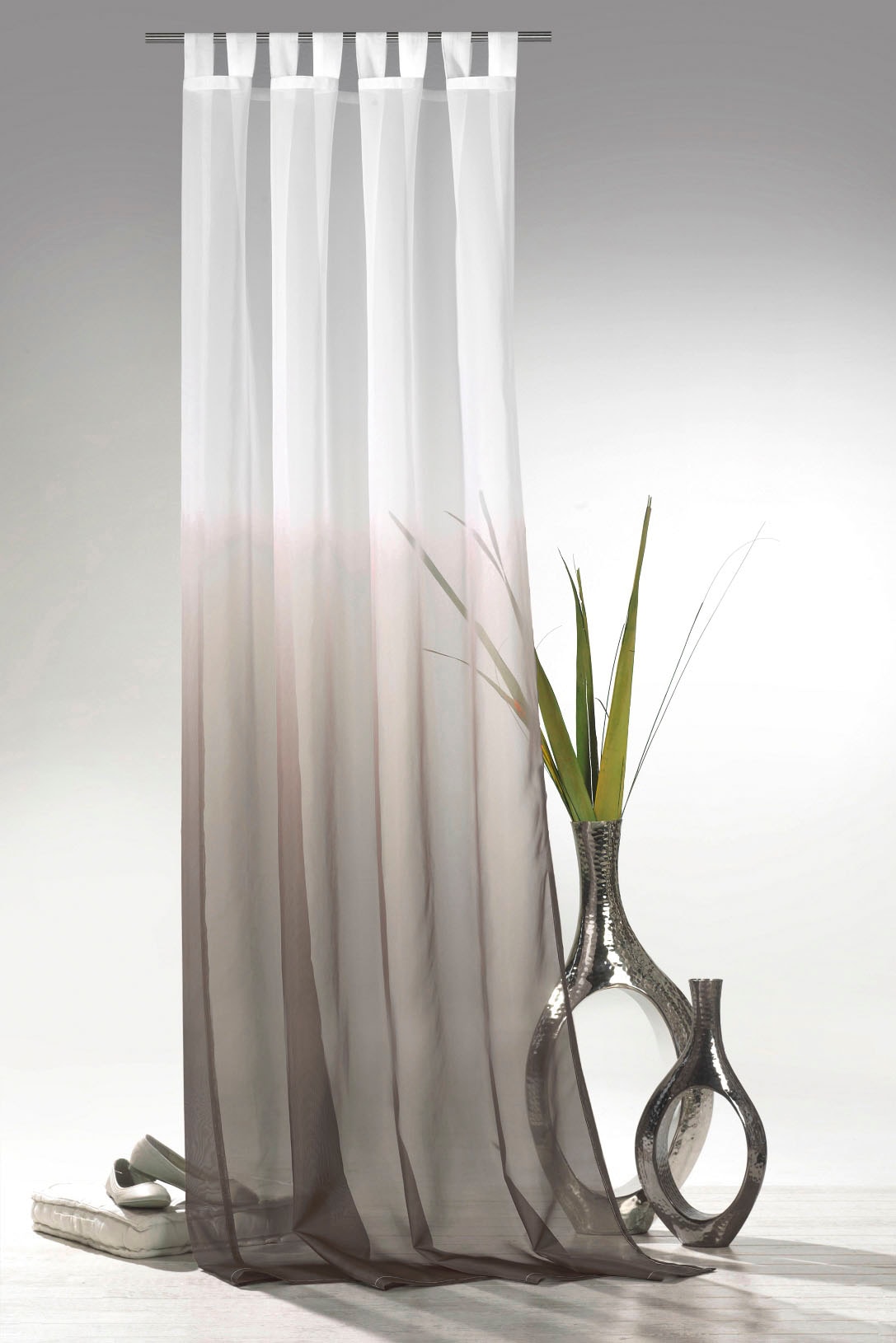 Weckbrodt Vorhang »Maischa«, (1 St.), Voile, transparent mit Farbverlauf, Gardine, Store