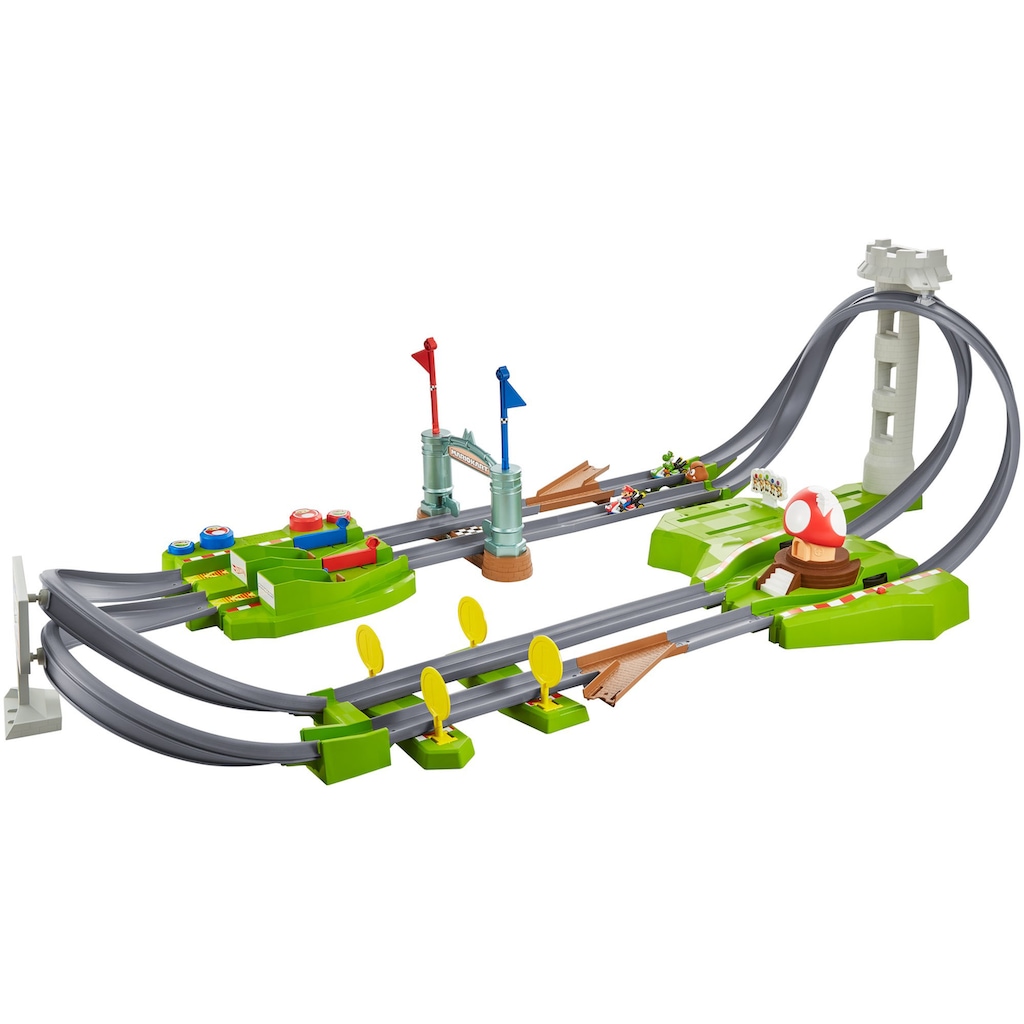 Hot Wheels Autorennbahn »Mario Kart Mario Rundkurs Trackset«