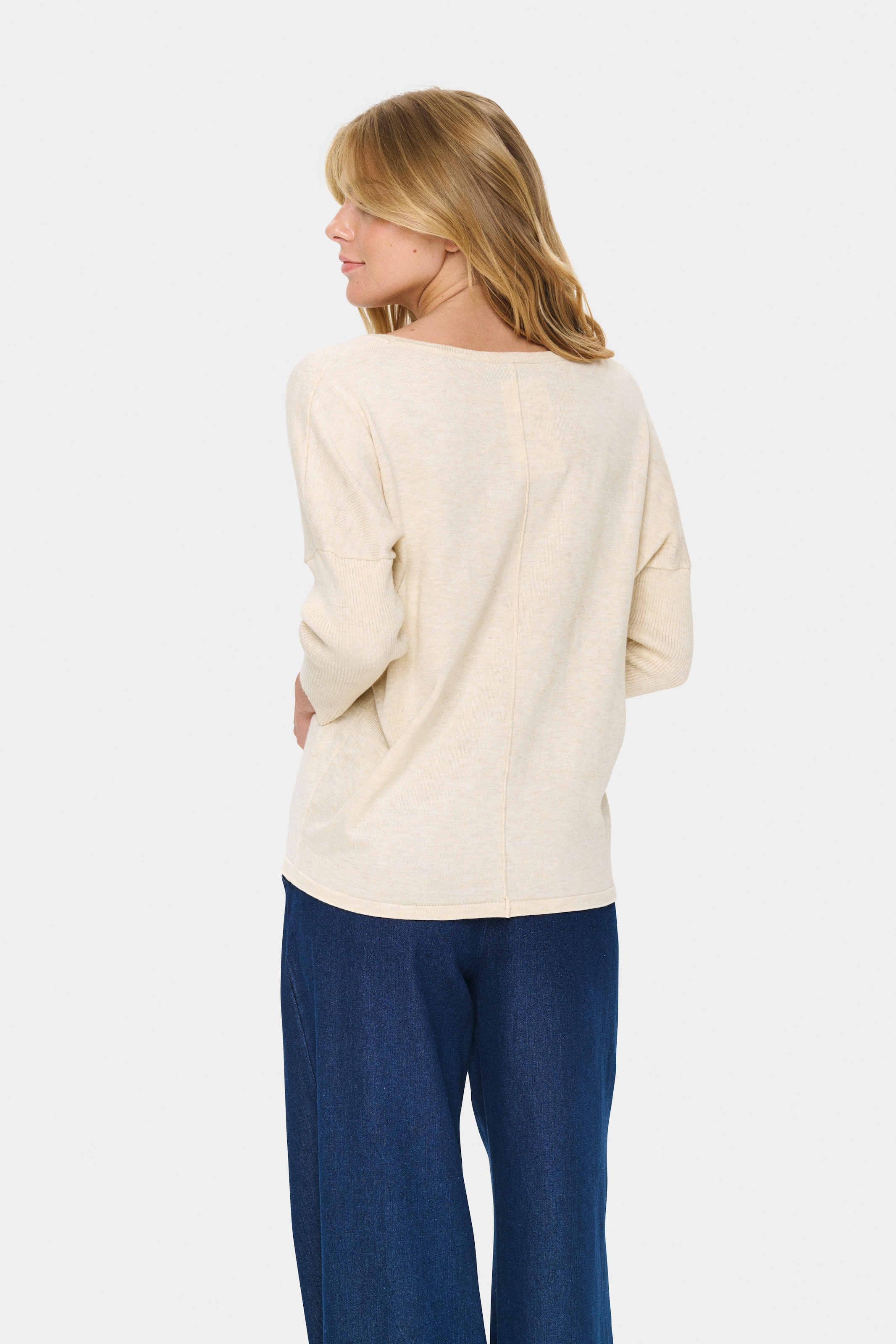 Saint Tropez Rundhalspullover »A2561, MilaSZ R-Neck«