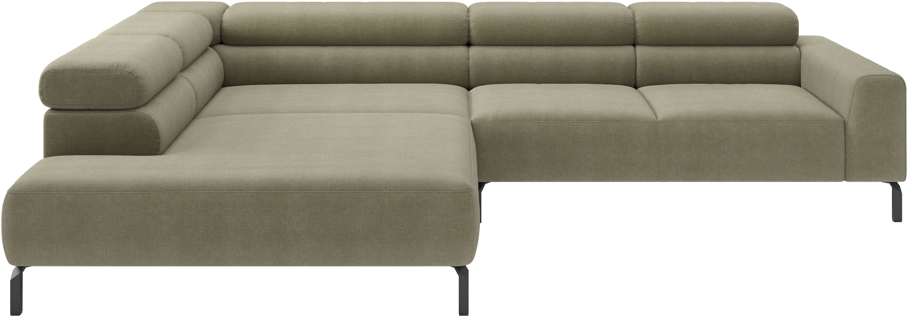 Home affaire Ecksofa "Antonelli, L-Form, incl. Kopfteilverstellung, Breite 312 cm" wahlweise elektrische Sitztiefenverstellung