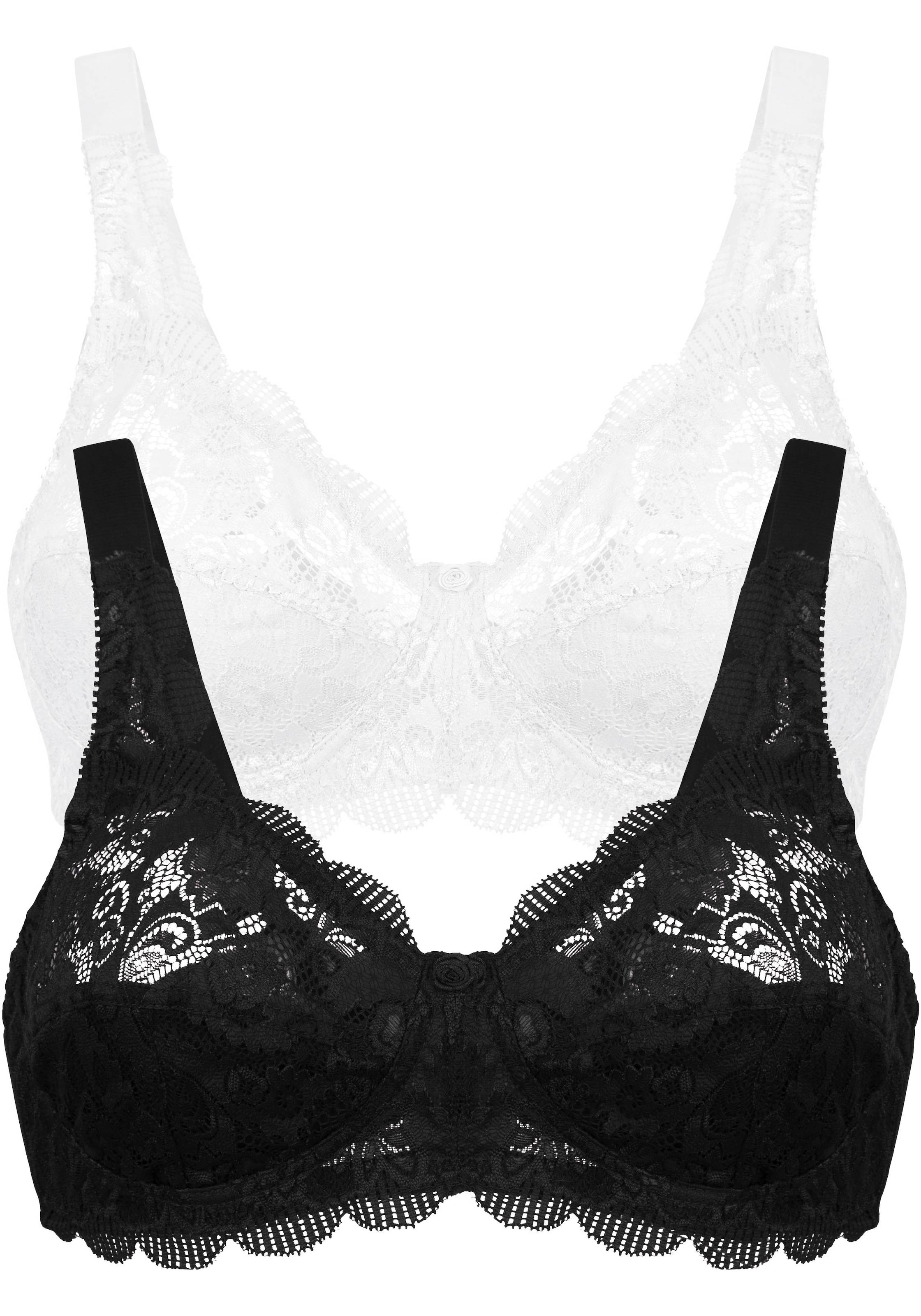 Susa Bügelloser BH "Latina" 2er Pack, zarte Spitze, atmungsaktiv, elastisch günstig online kaufen