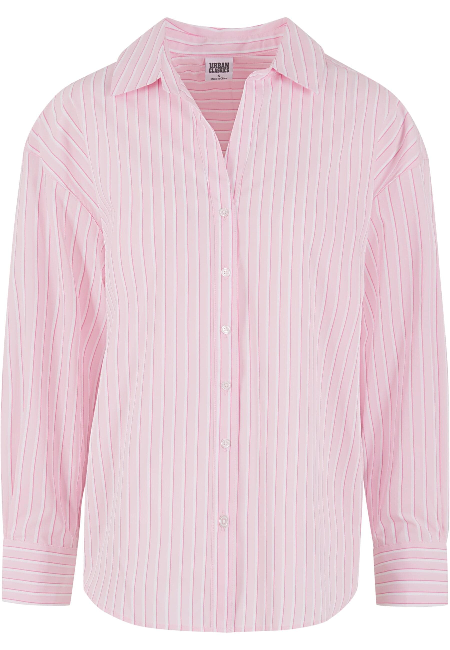 URBAN CLASSICS Klassische Bluse "Urban Classics Ladies Oversized Striped Bl günstig online kaufen