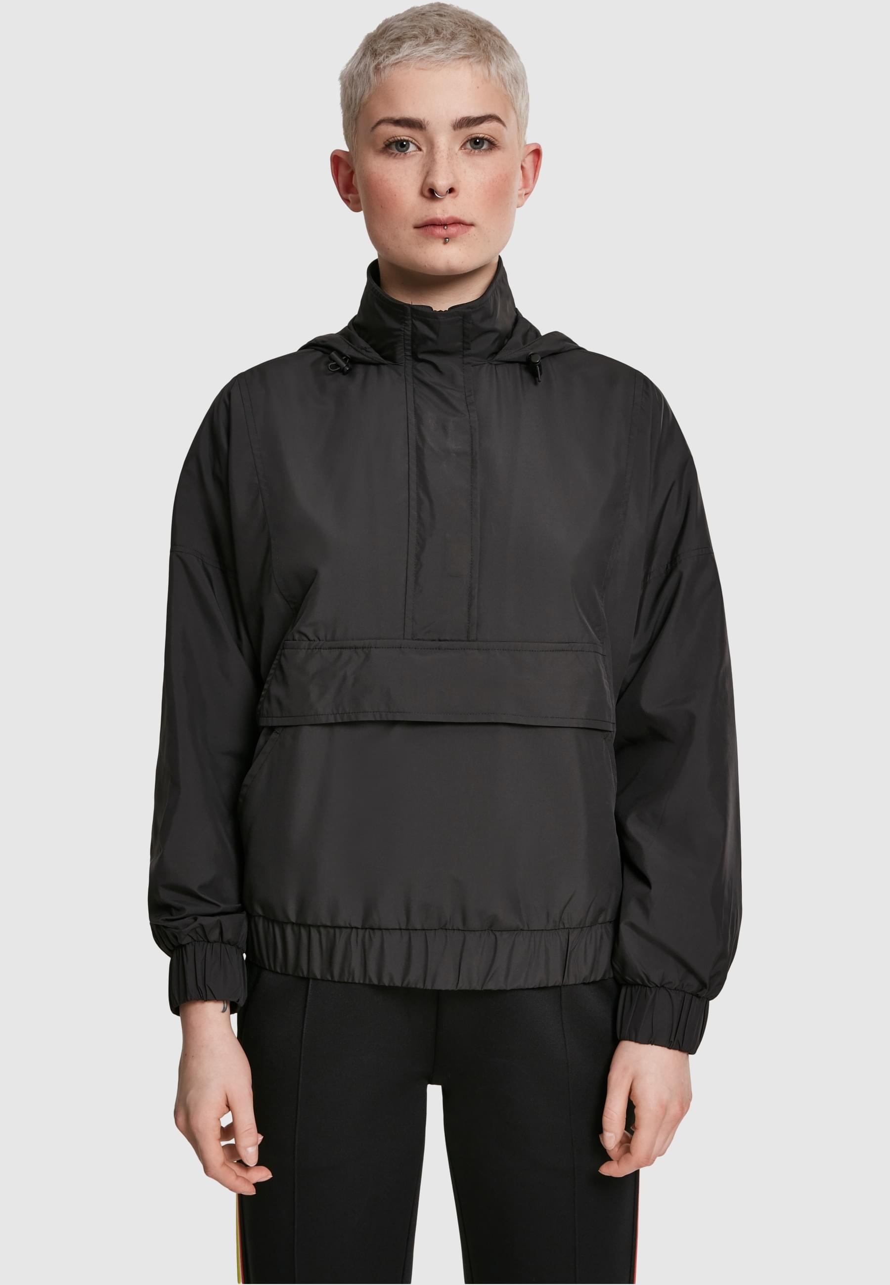 URBAN CLASSICS Allwetterjacke »Urban Classics Damen Ladies Panel Pull Over Jacket«, (1 St.), ohne Kapuze