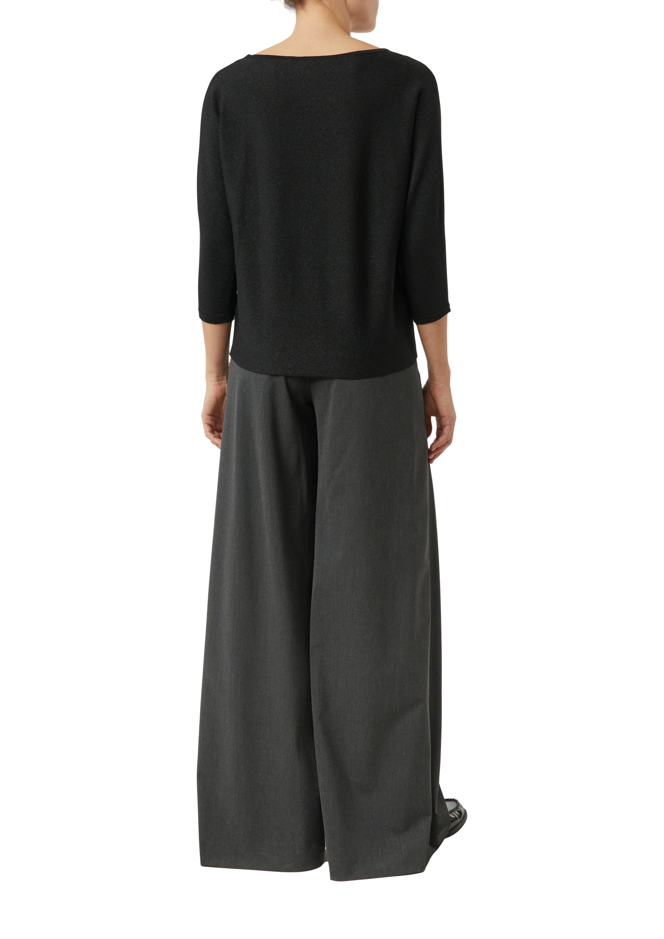 Comma 3/4 Arm-Pullover mit Glitzerdetails