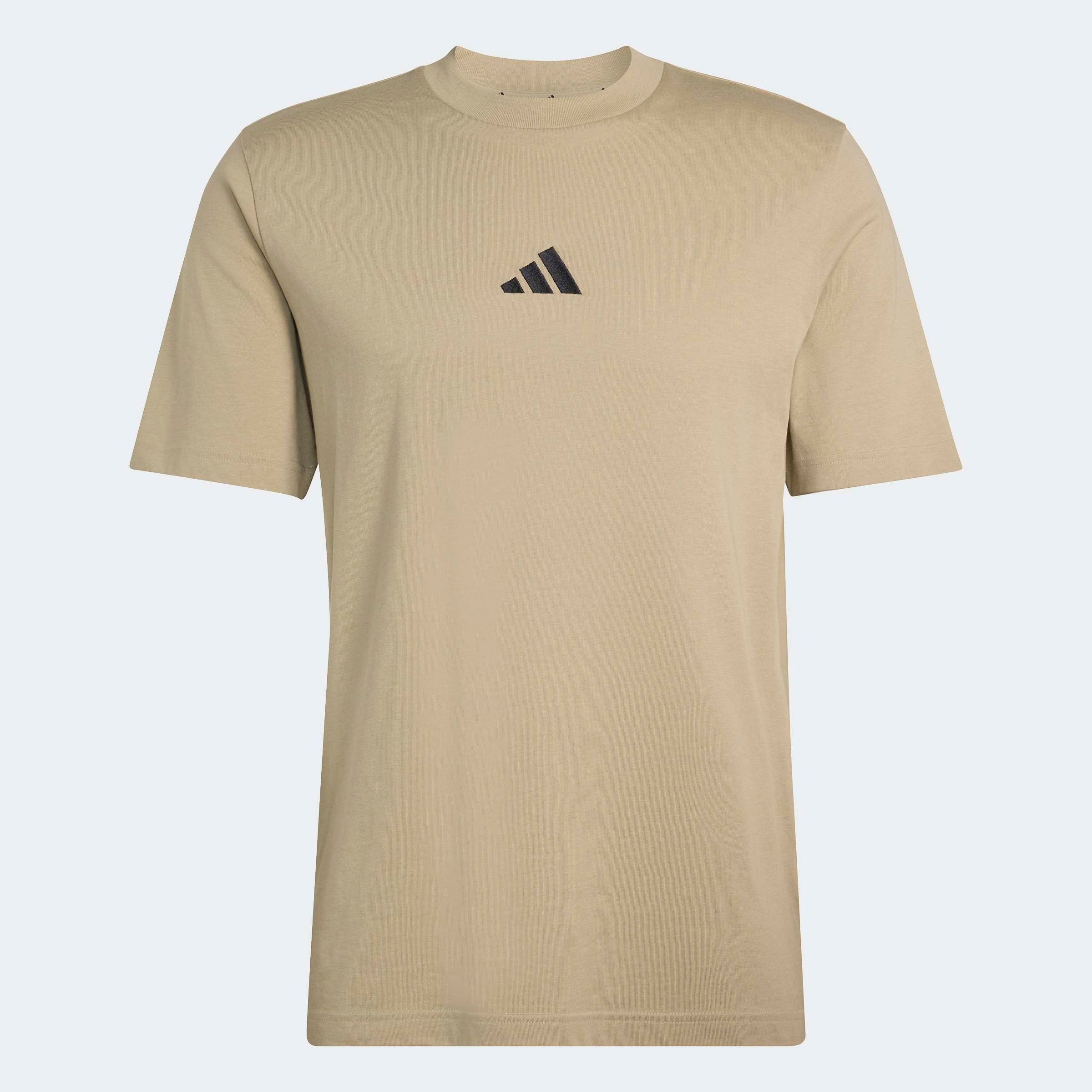 adidas Sportswear T-Shirt »ESSENTIALS SMALL LOGO SINGLE JERSEY« sportliches Kurzarmshirt, mit Rundhalsausschnitt, normale Länge