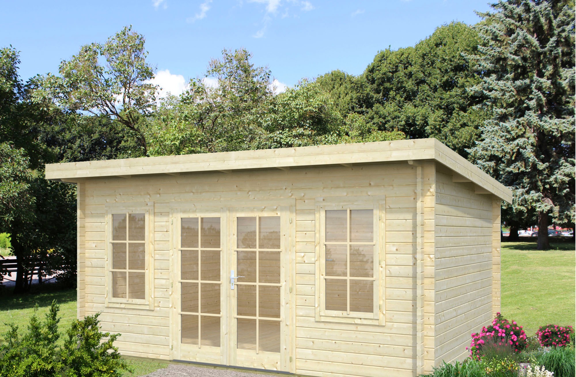 Palmako Gartenhaus "Lisa" 14,2 m², mit Fußboden im Gartenhaus günstig online kaufen