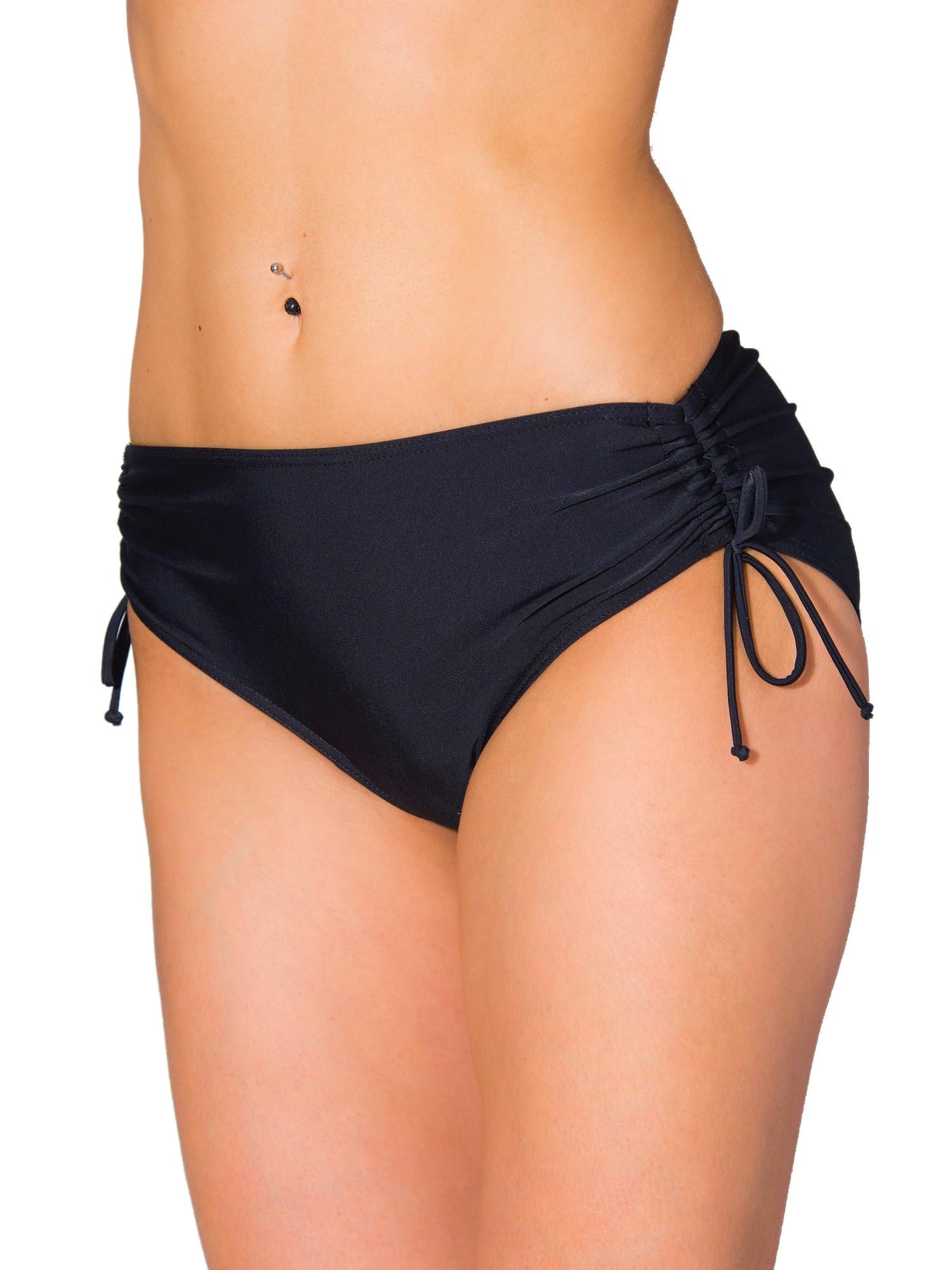 AQUARTI Bikini-Hose "Bikinihose Aquarti Damen Bikinihose mit Raffung und Schnüren"