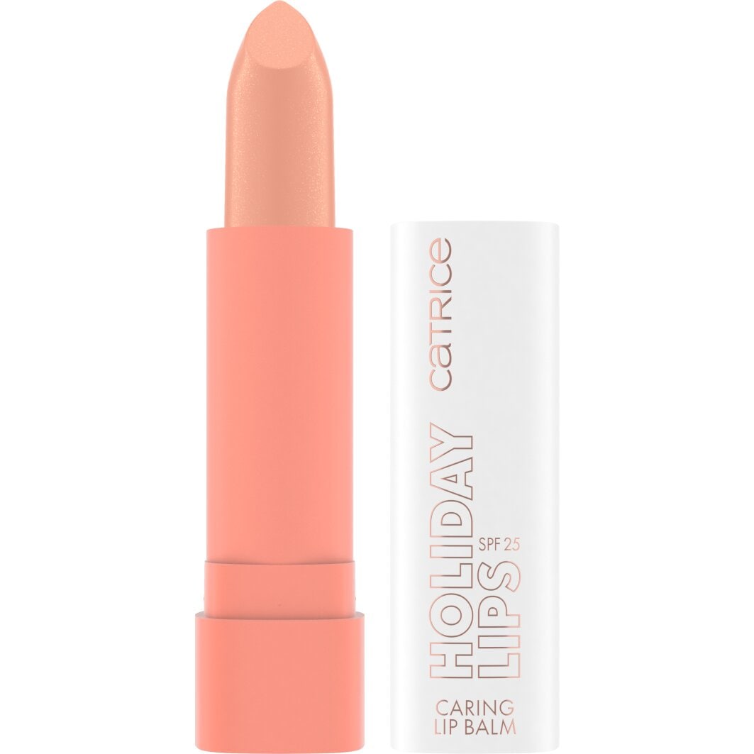 CATRICE Damen Lippenbalsam "Holiday Lips Caring Lip Balm"tropic feels, Lippen-Kosmetika, Zart getönter Look, pflegt mit Kokosnussöl, LSF 25, vegan.