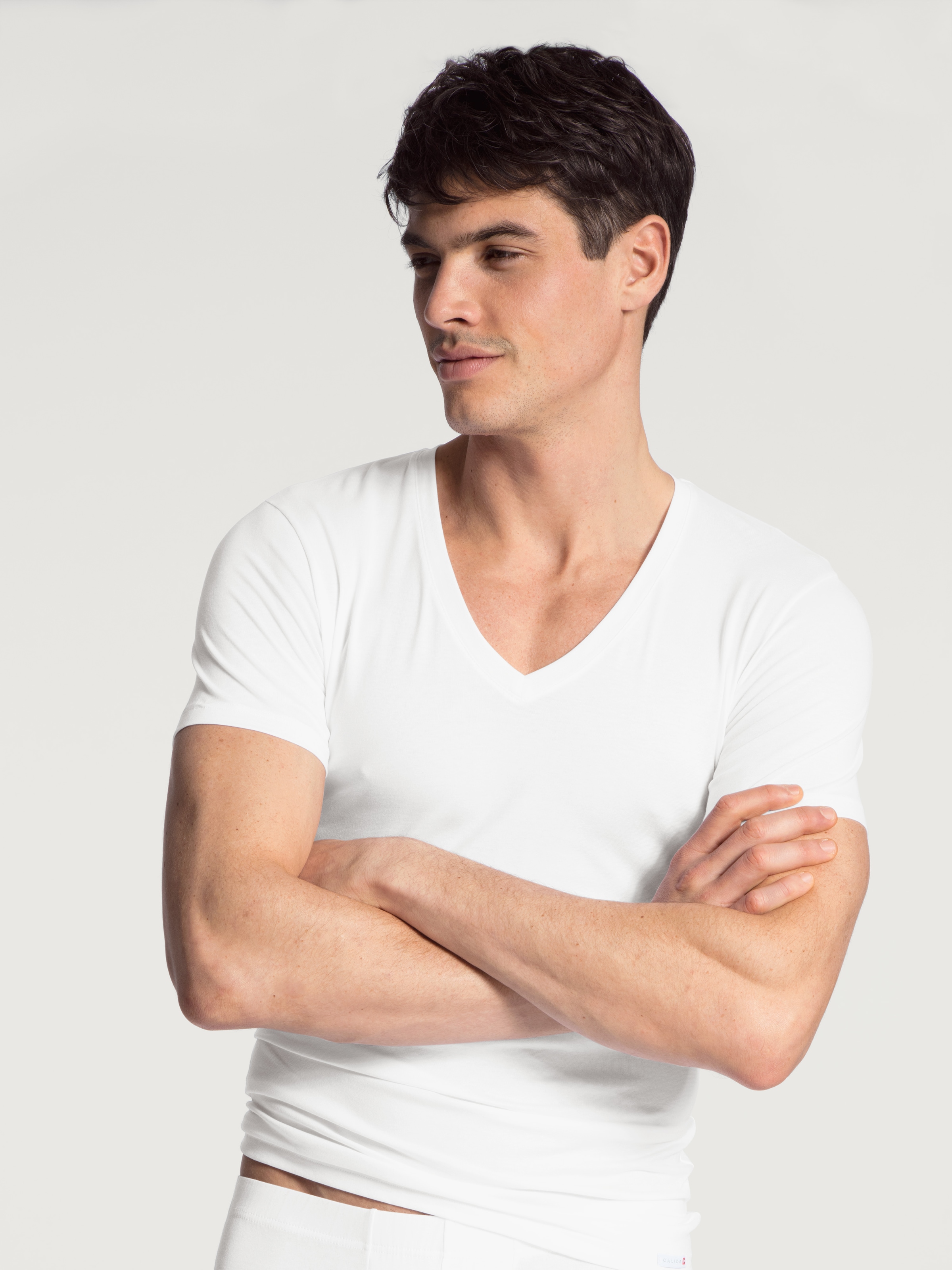 CALIDA Shirttop »Evolution«, mit tiefem V-Ausschnitt