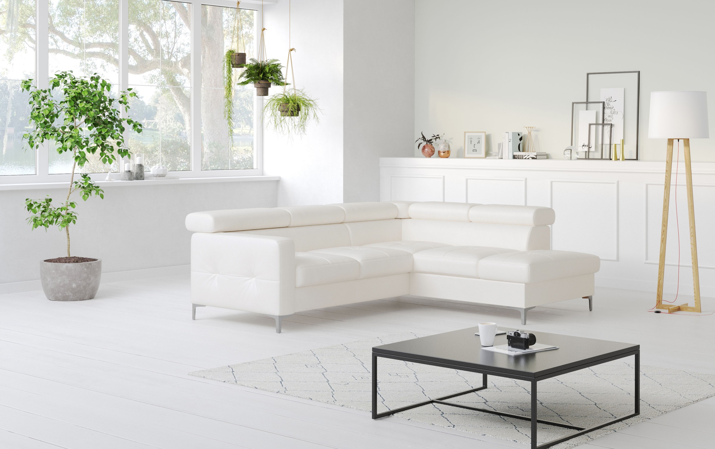 COTTA Ecksofa "Sammy L-Form" mit Kopfteilverstellung, wahlweise mit Bettfun günstig online kaufen