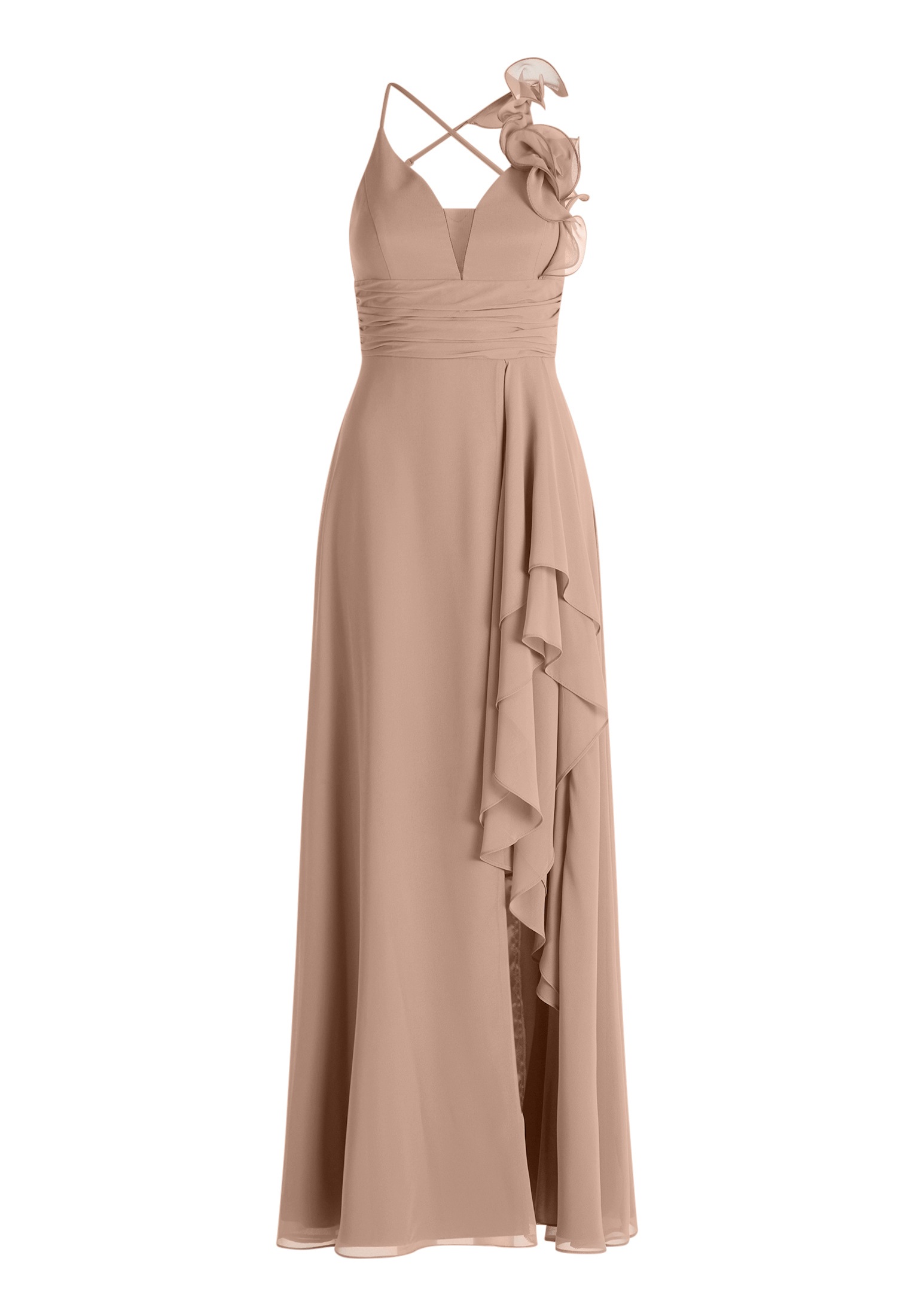 Vera Mont Chiffonkleid "Damen mit Volant" Ohne Tasche günstig online kaufen