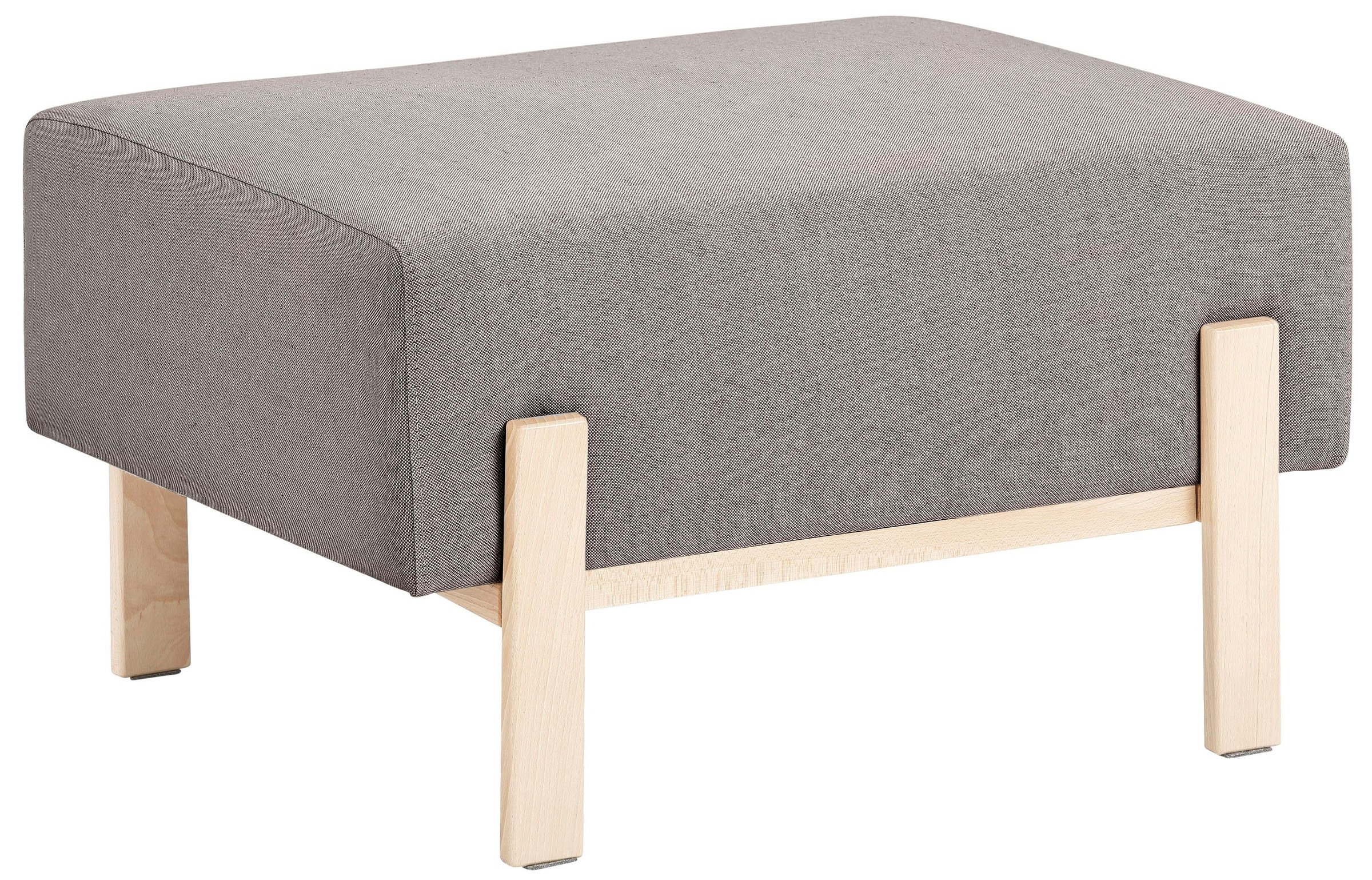 OTTO products Hocker »Hanne«, Verschiedene Bezugsqualitäten: Baumwolle, recyceltes Polyester