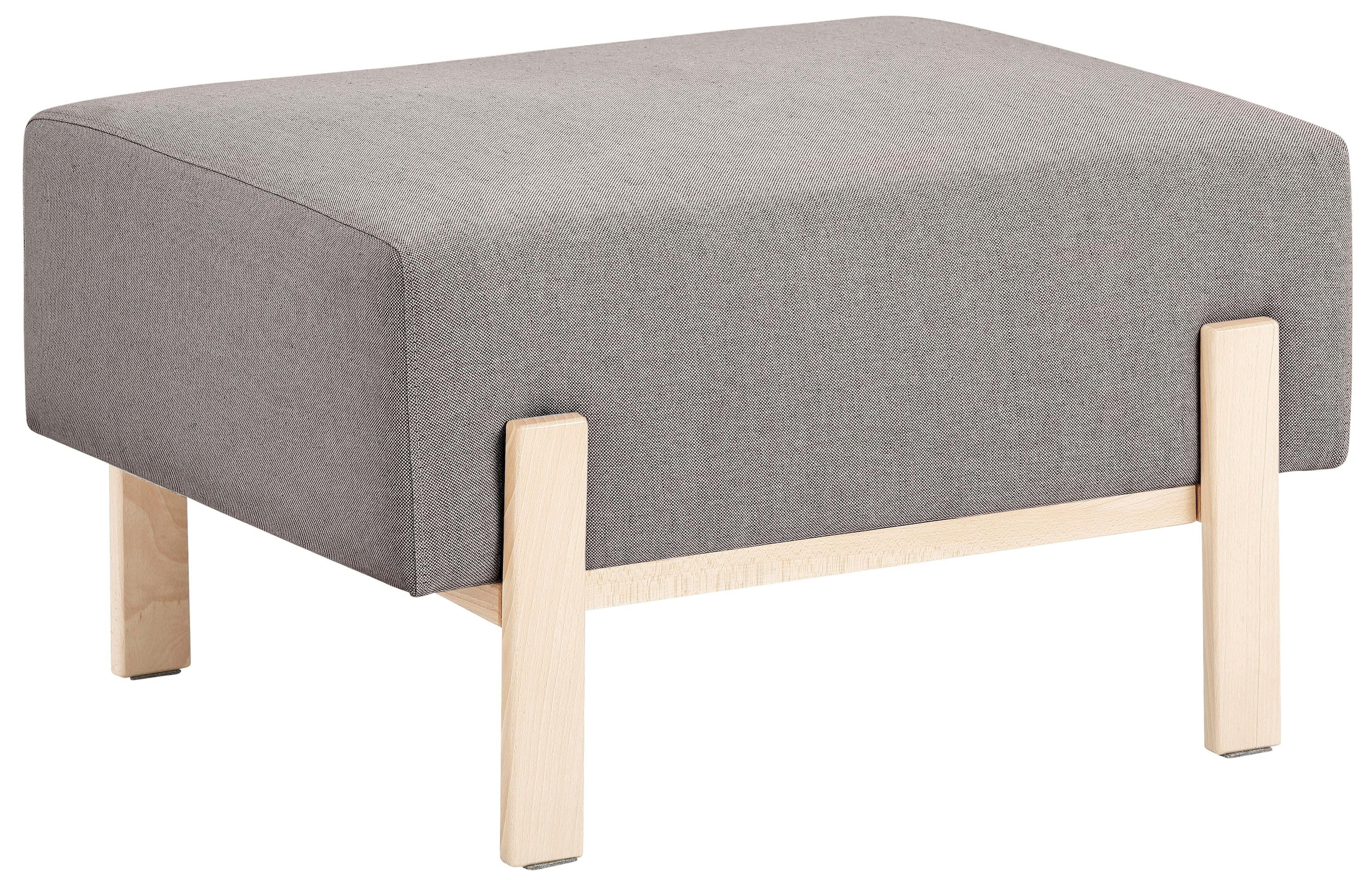 OTTO products Hocker "Hanne", Verschiedene Bezugsqualitäten: Baumwolle, rec günstig online kaufen