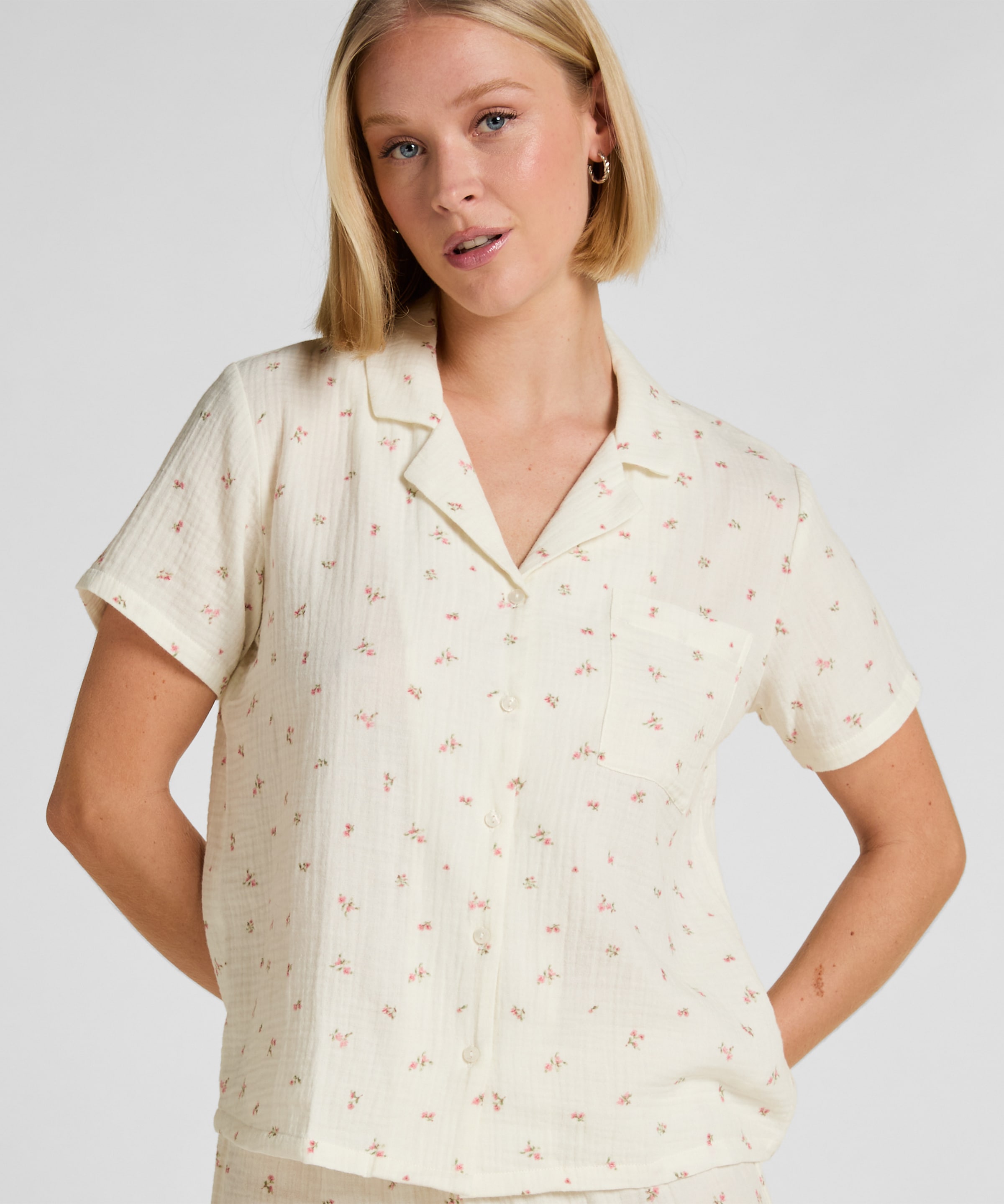 Hunkemöller Pyjama "Musselin-Jacke"