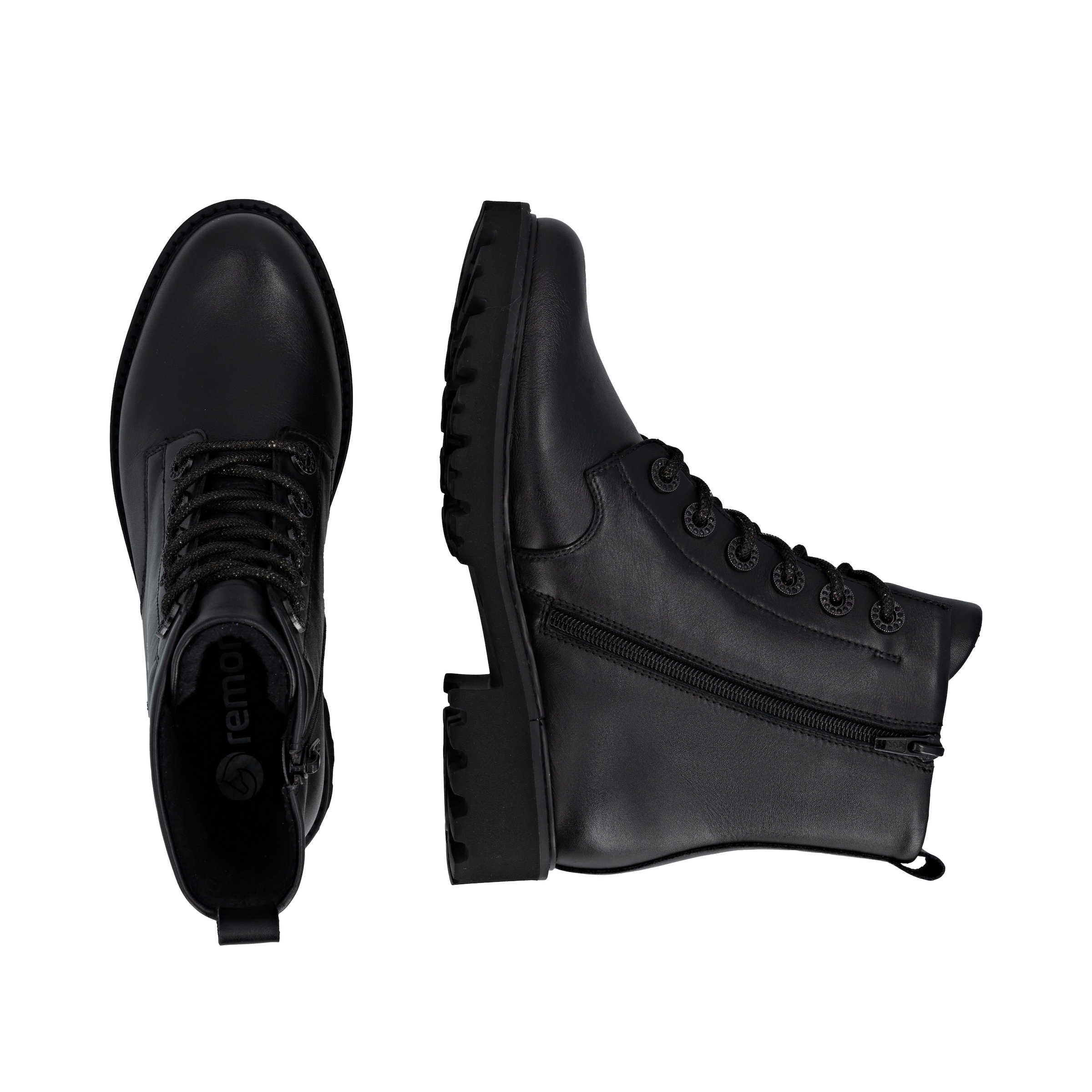 Remonte Schnürstiefelette, Schnürboots, Blockabsatz, Profilsohle, mit Lite´n Soft-Ausstattung