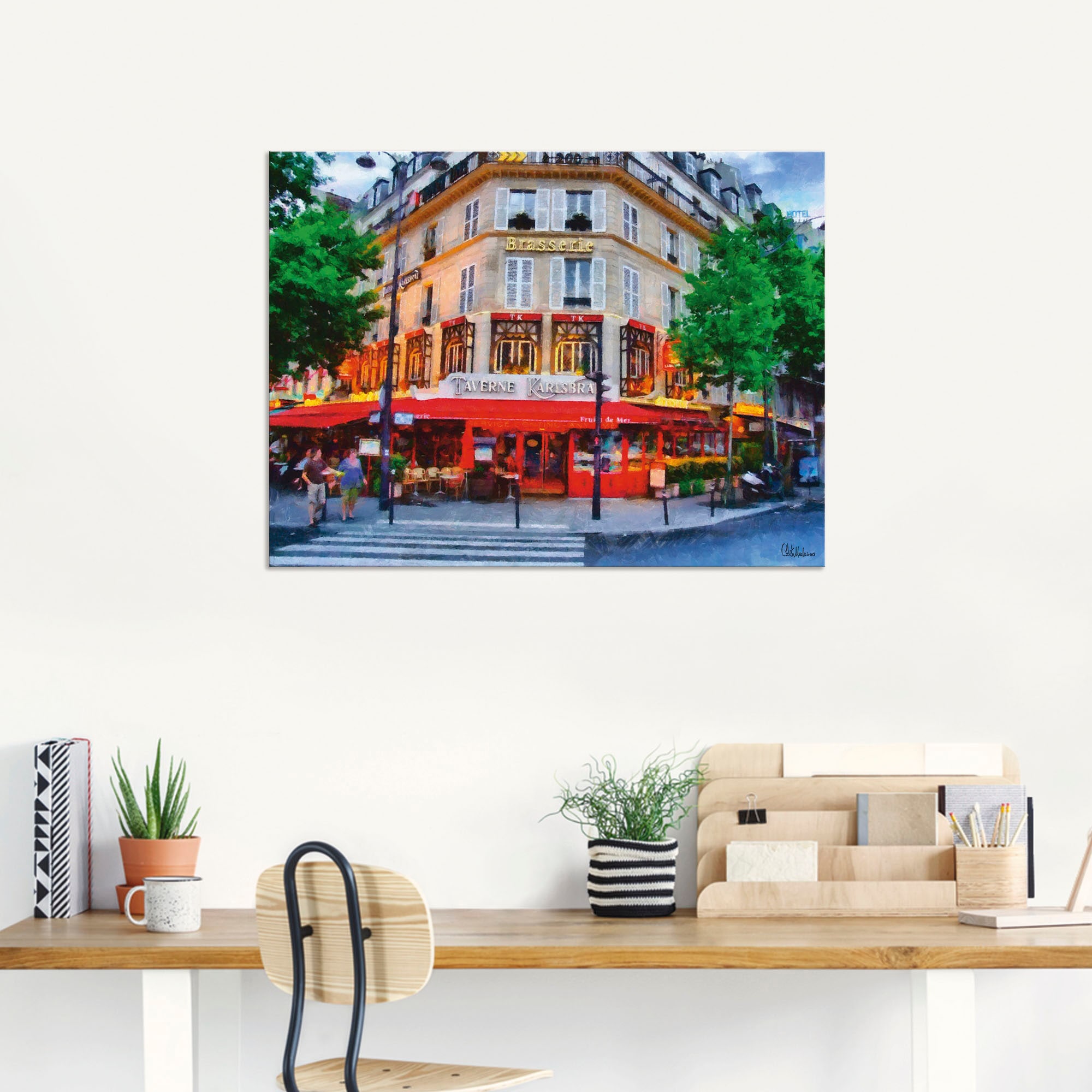 Artland Wandbild »Taverne Karlsbad«, Karlsbad, (1 St.), als Alubild, Leinwandbild, Wandaufkleber oder Poster in versch. Größen