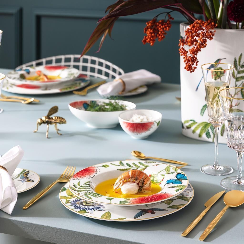 Villeroy & Boch Geschirr-Set »Tafelservice Amazonia Anmut 12er Set bunt« Handwäsche wird empfohlen