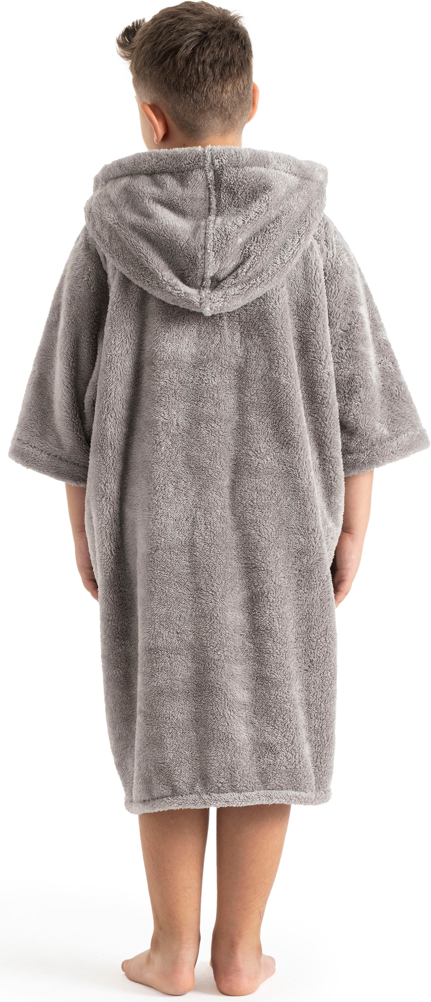 my home Badeponcho »Lillou, für Kinder, ideal für Urlaub oder im Schwimmbad«, (1 St.), weich und kuschelig, Fleece, plüsch, Surfponcho