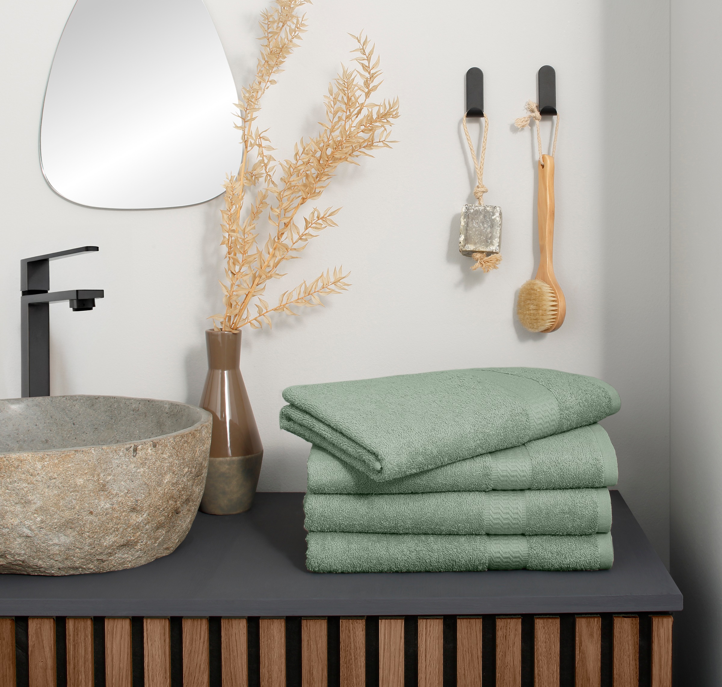 OTTO home Duschtücher "Juna, als Set und Serie erhältlich, 4 Duschtücher, 7 günstig online kaufen