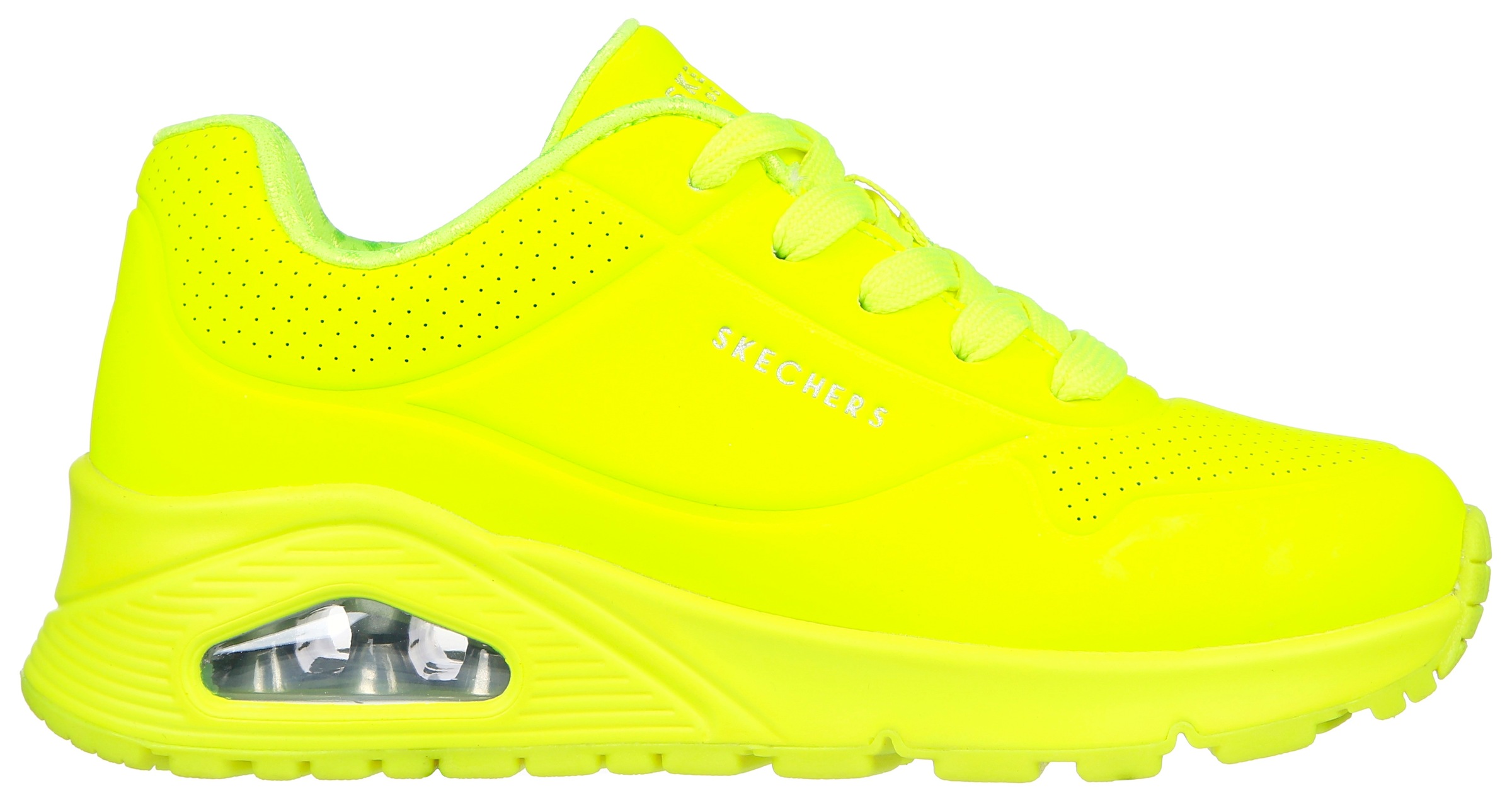 Skechers Kids Plateausneaker »UNO GEN1 - NEON GLOW«, Keilsneaker, Schnürschuh, Sneaker mit Neon Glow