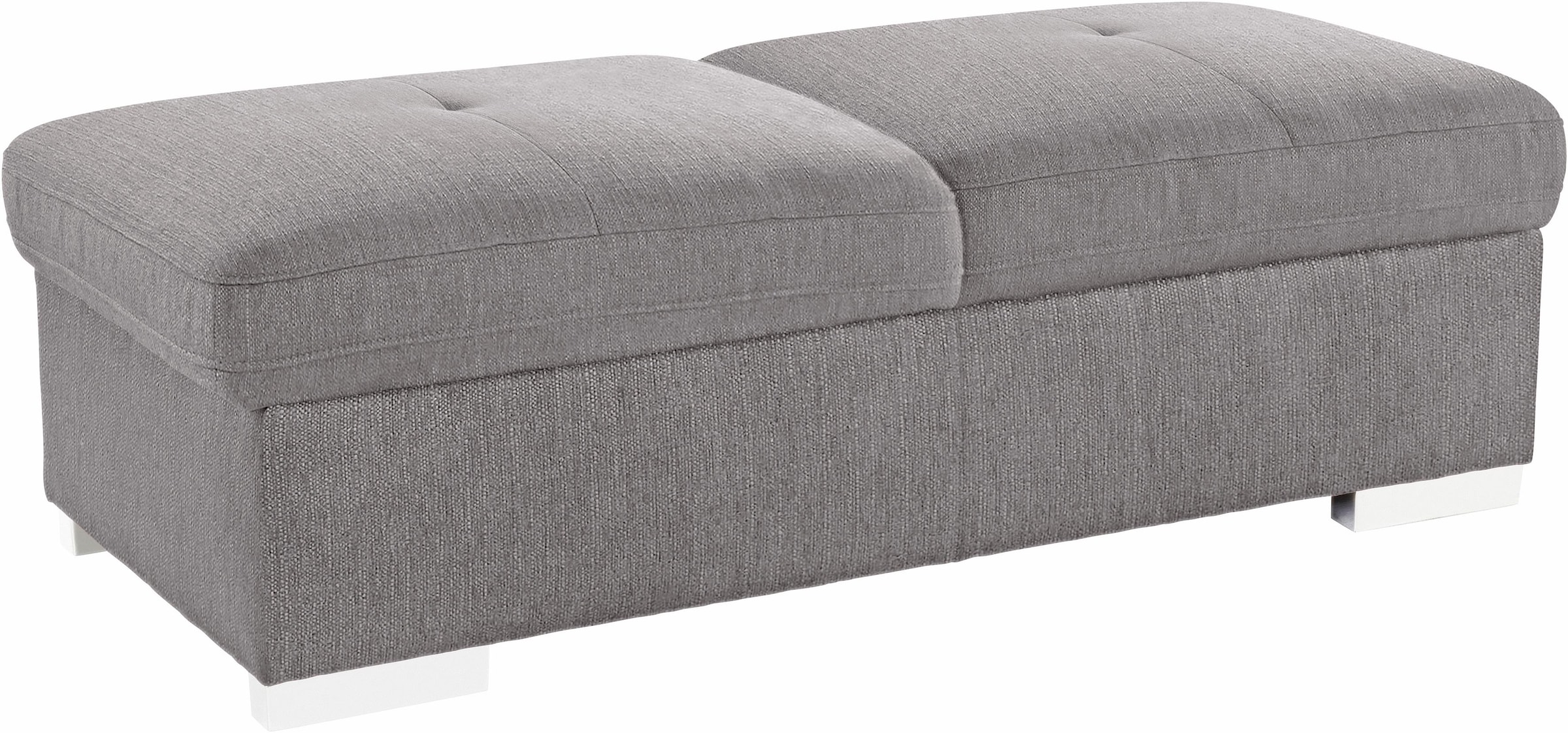 exxpo - sofa fashion Hocker "Spring Bankhocker, guter Sitzkomfort und tolle Verarbeitungsdetails" aus Luxus-Microfaser +Simply Clean - für besonders einfache Reinigung